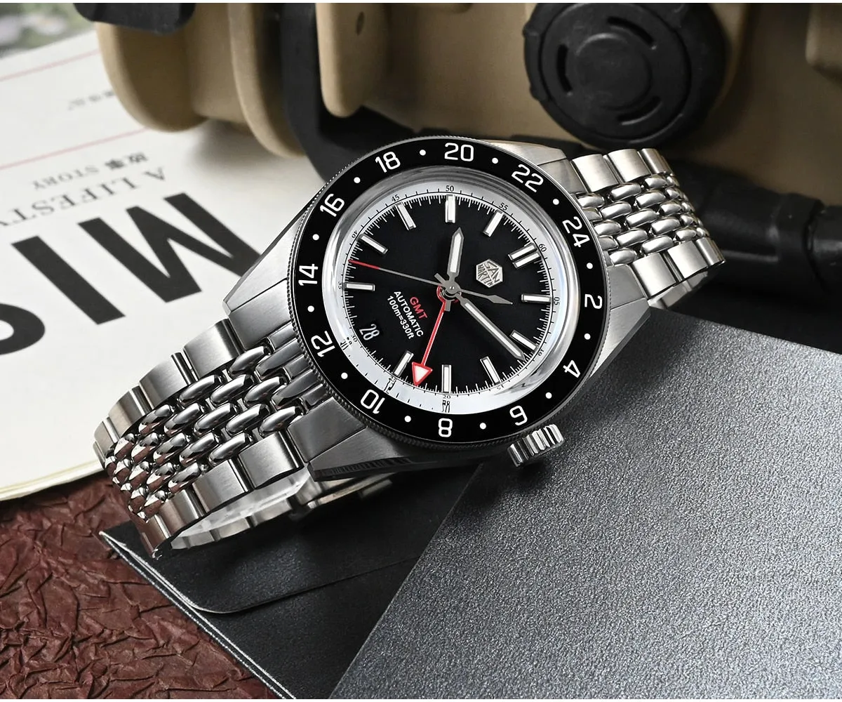 San Martin Original Design NH34 GMT Watch SN0116