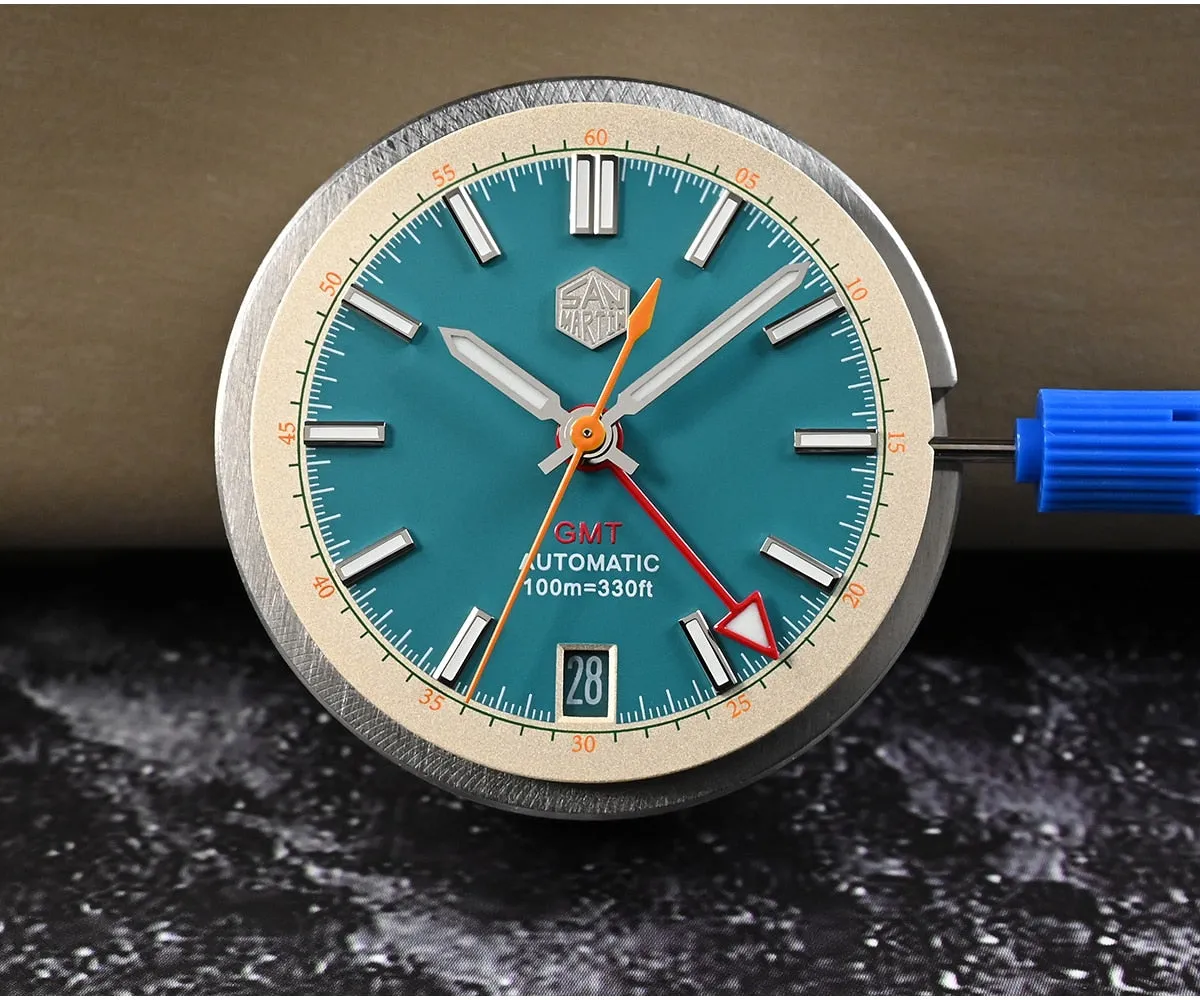 San Martin Original Design NH34 GMT Watch SN0116