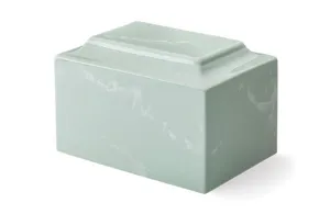 Seafoam Green Deluxe Cultured Marble Cremation Urn