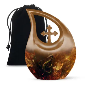 Serpentine Elegance Memorial - Snake Urn for Ashes