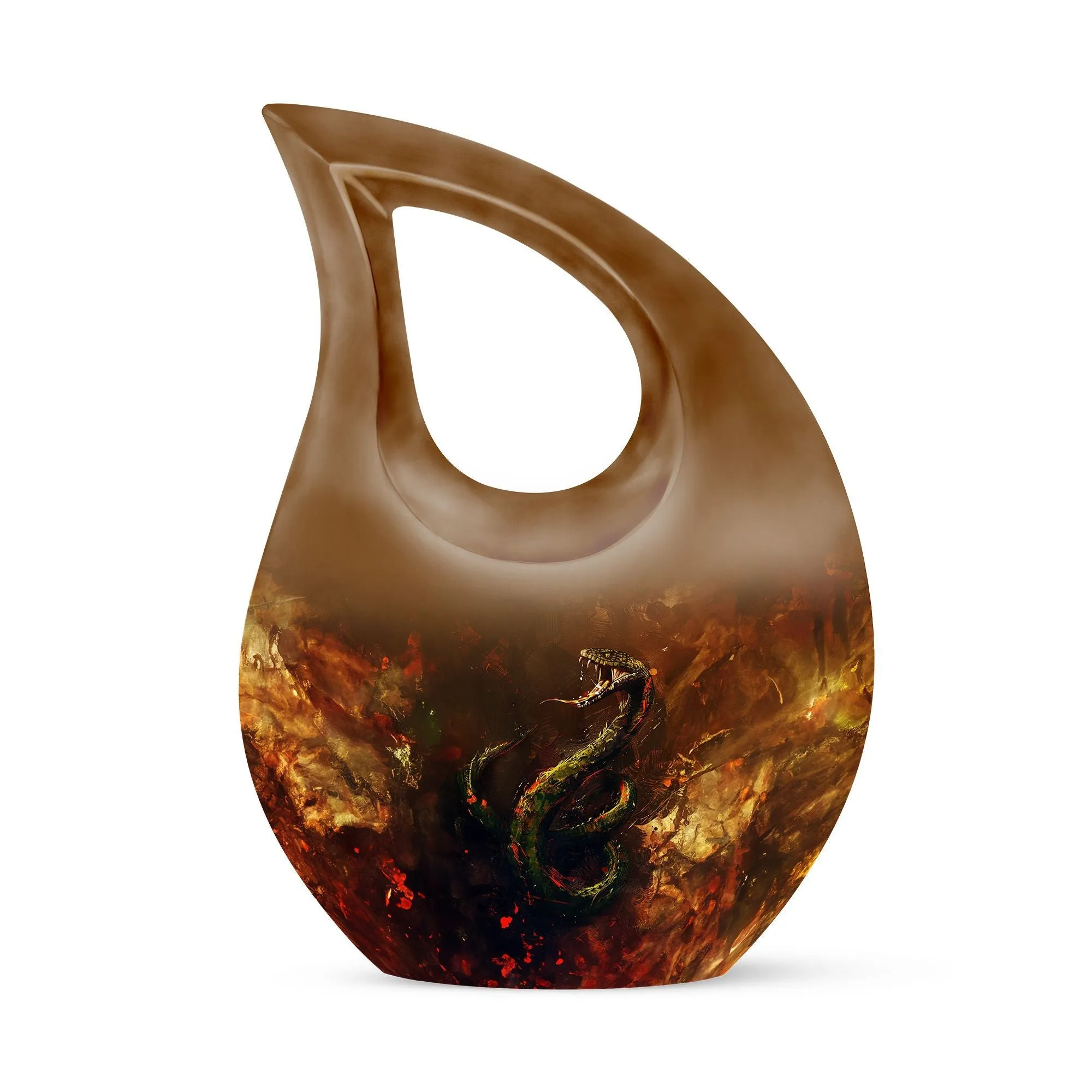 Serpentine Elegance Memorial - Snake Urn for Ashes