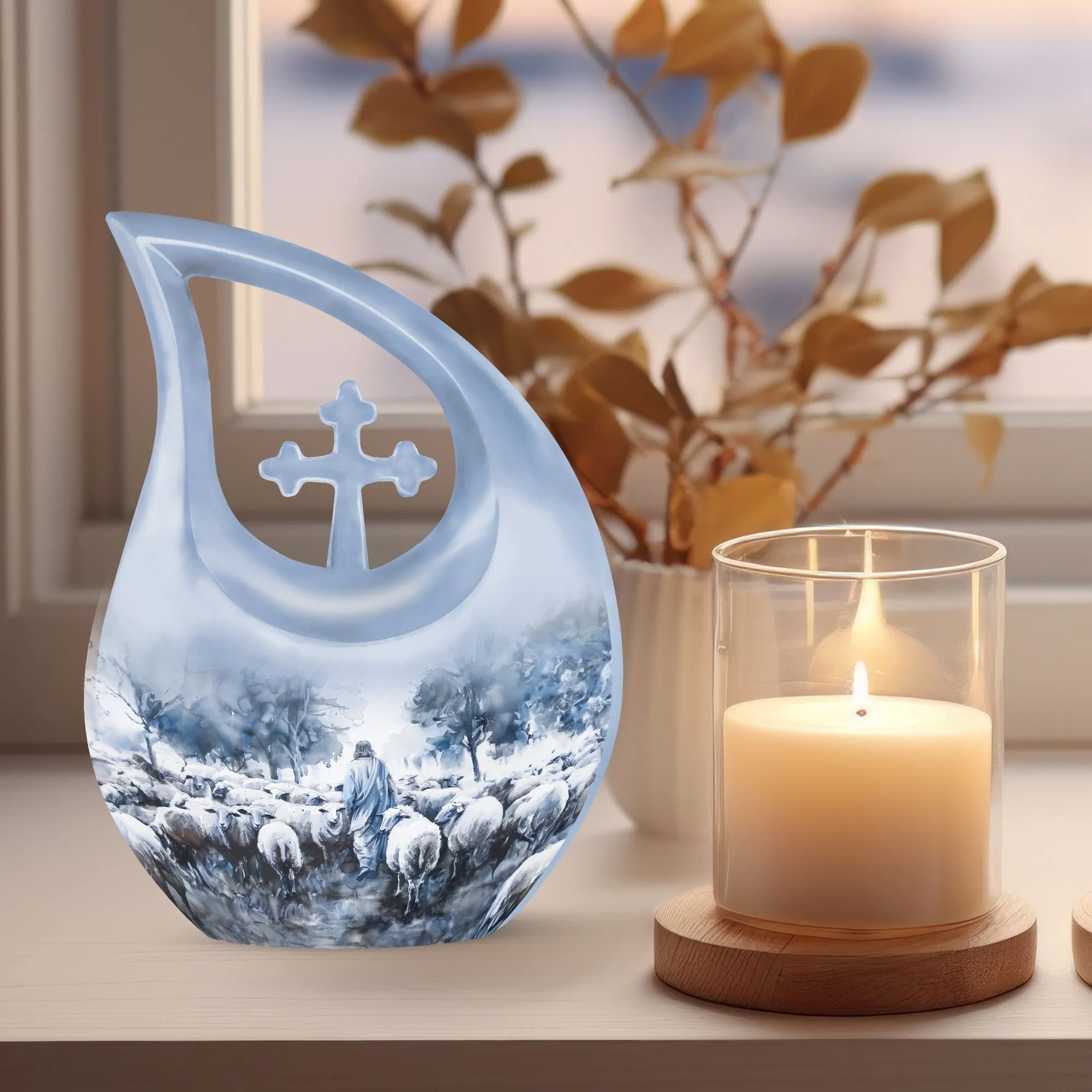 Shepherd Urn: Perfect Memorials Cremation Urn For Human Ashes