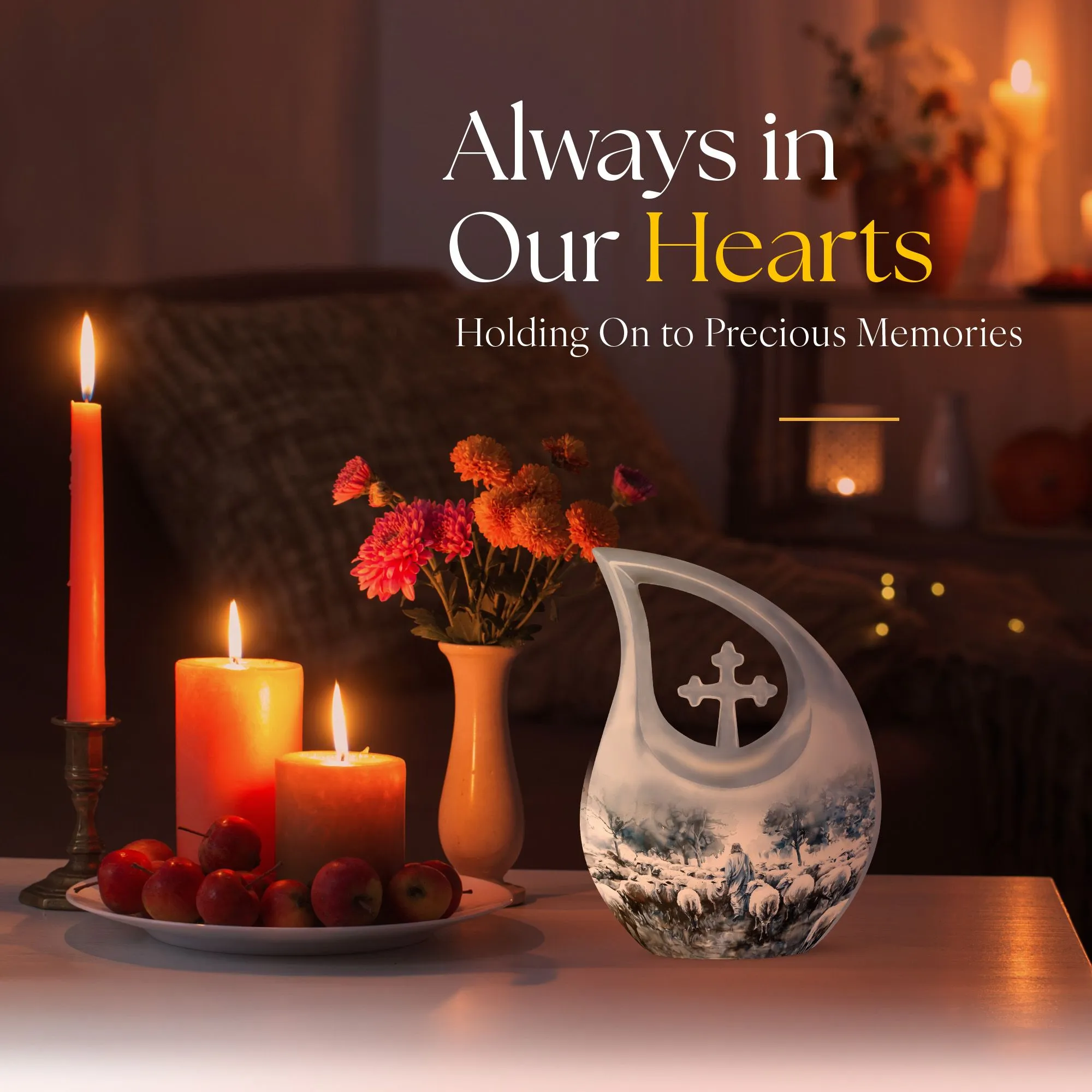 Shepherd Urn: Perfect Memorials Cremation Urn For Human Ashes