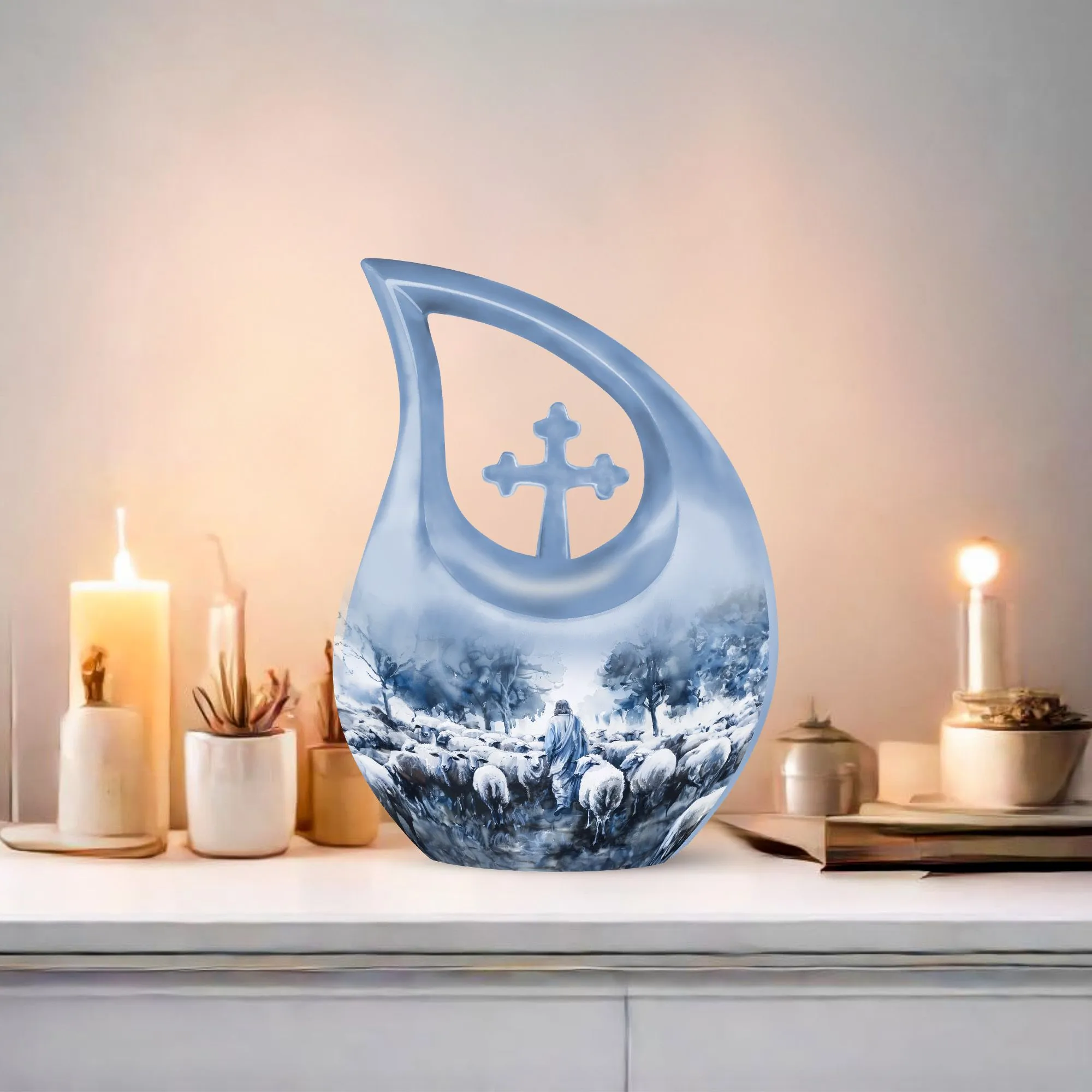 Shepherd Urn: Perfect Memorials Cremation Urn For Human Ashes