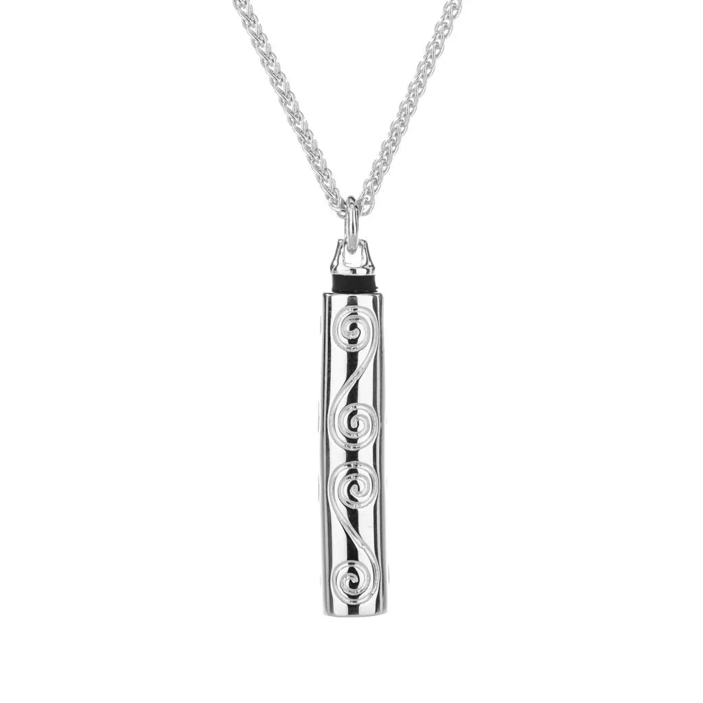 Silver Celtic Spiral Keepsake Vial