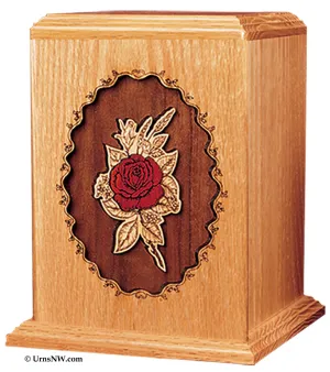 Single Rose Cremation Urn
