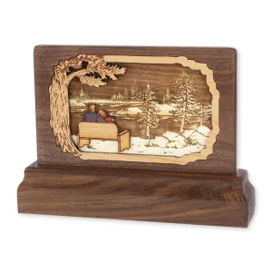 Small Keepsake Urn with 3-Dimensional Soulmates Inlay