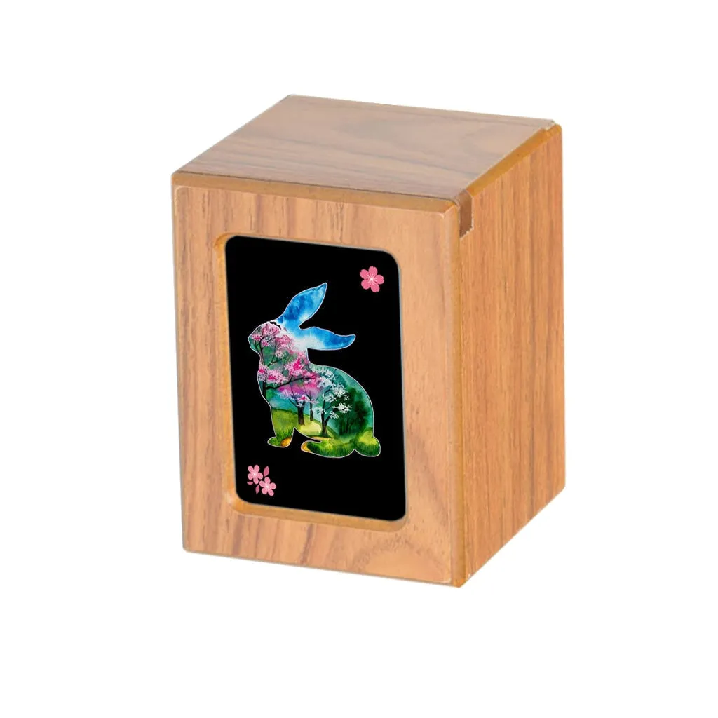 SMALL PY06 Photo Frame Urn - Blossom Rabbit