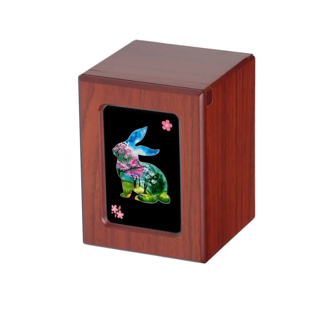 SMALL PY06 Photo Frame Urn - Blossom Rabbit