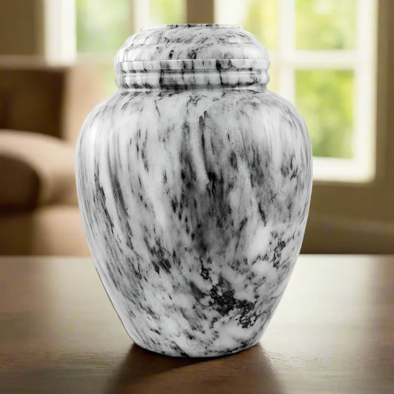 Smoky Canyon Marble Cremation Urn in Large