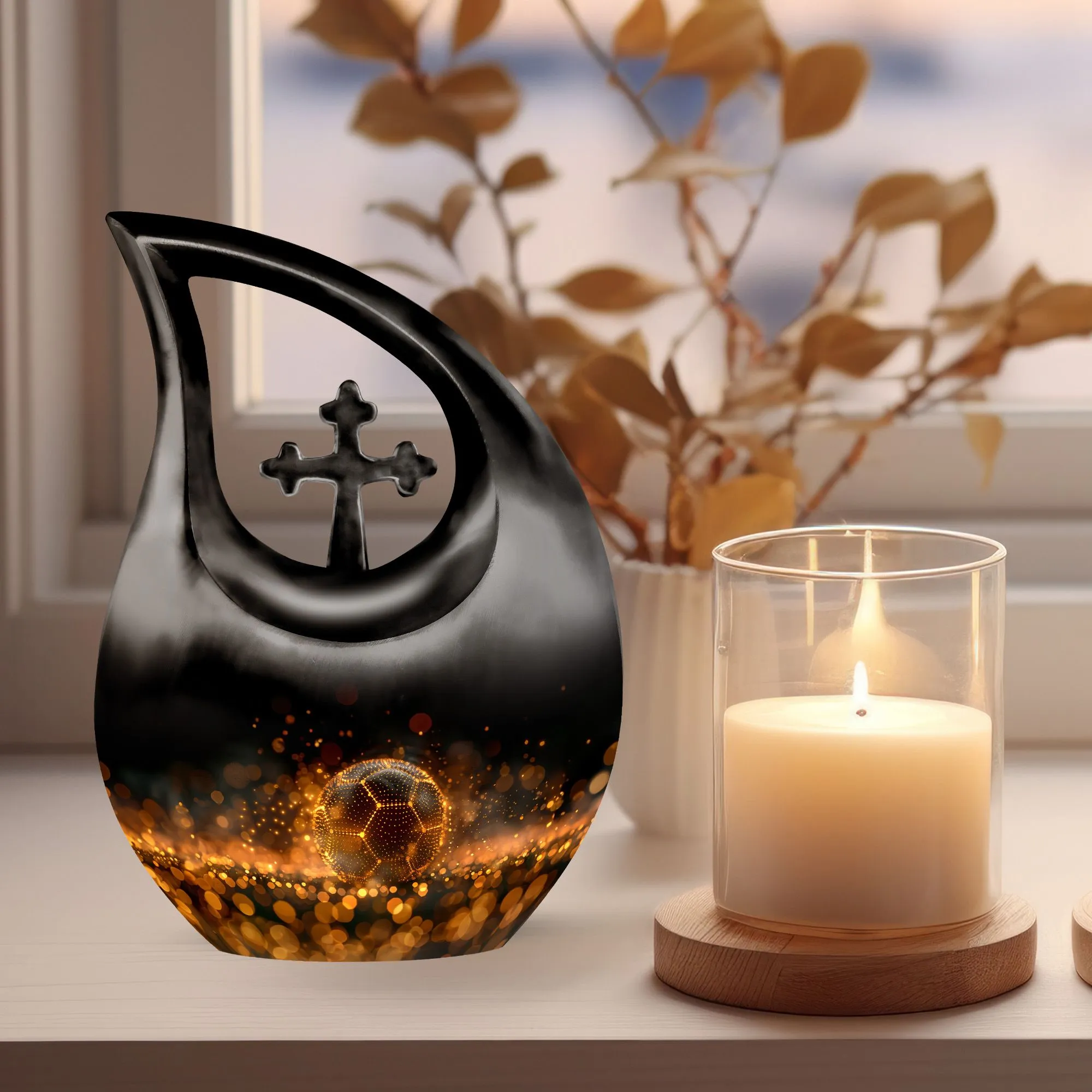Soccer Legacy - Custom Mom Memory - Premium Memorial Ashes Holder