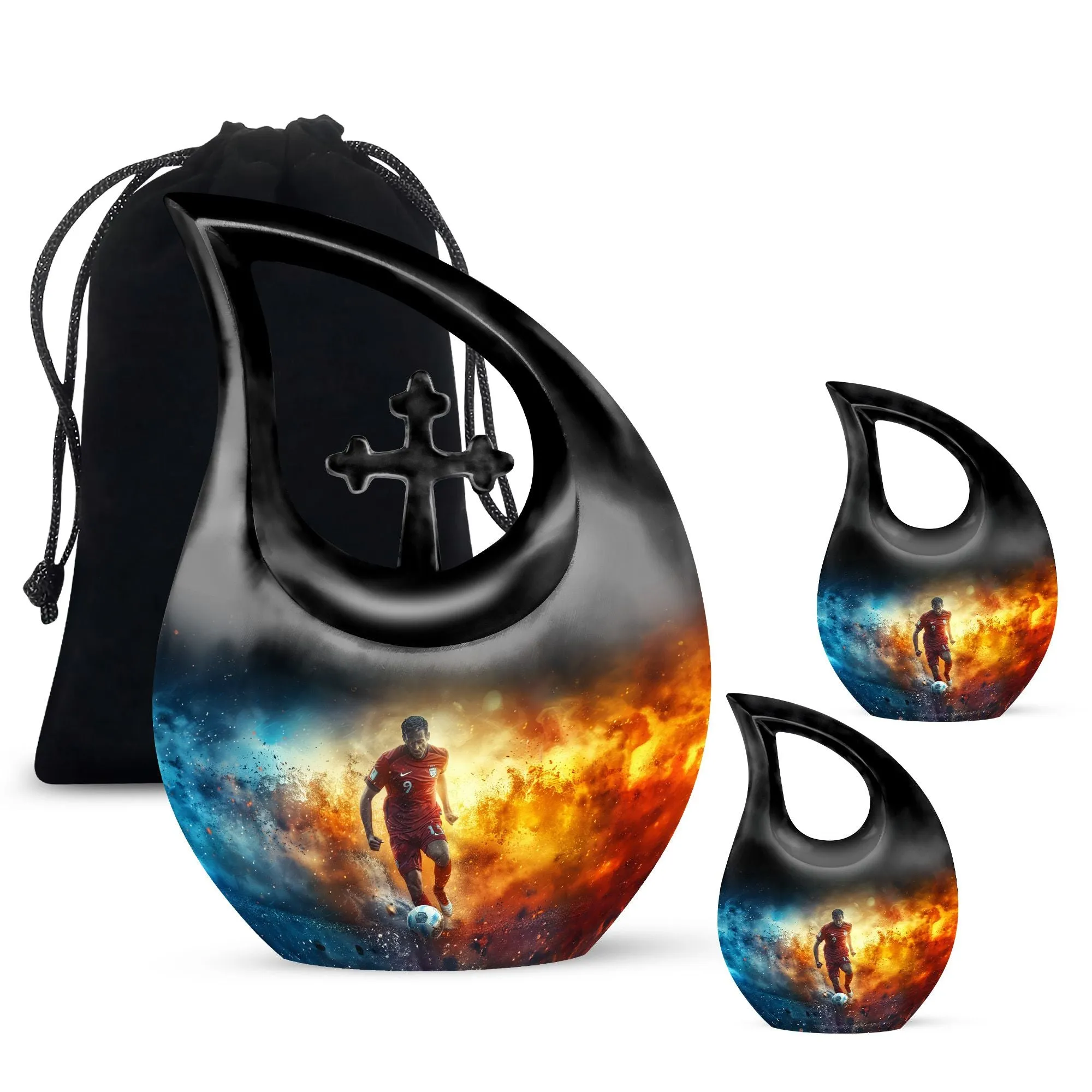 Soccer Passion Tribute: The Unique Dad's Memorial Cremation Urn