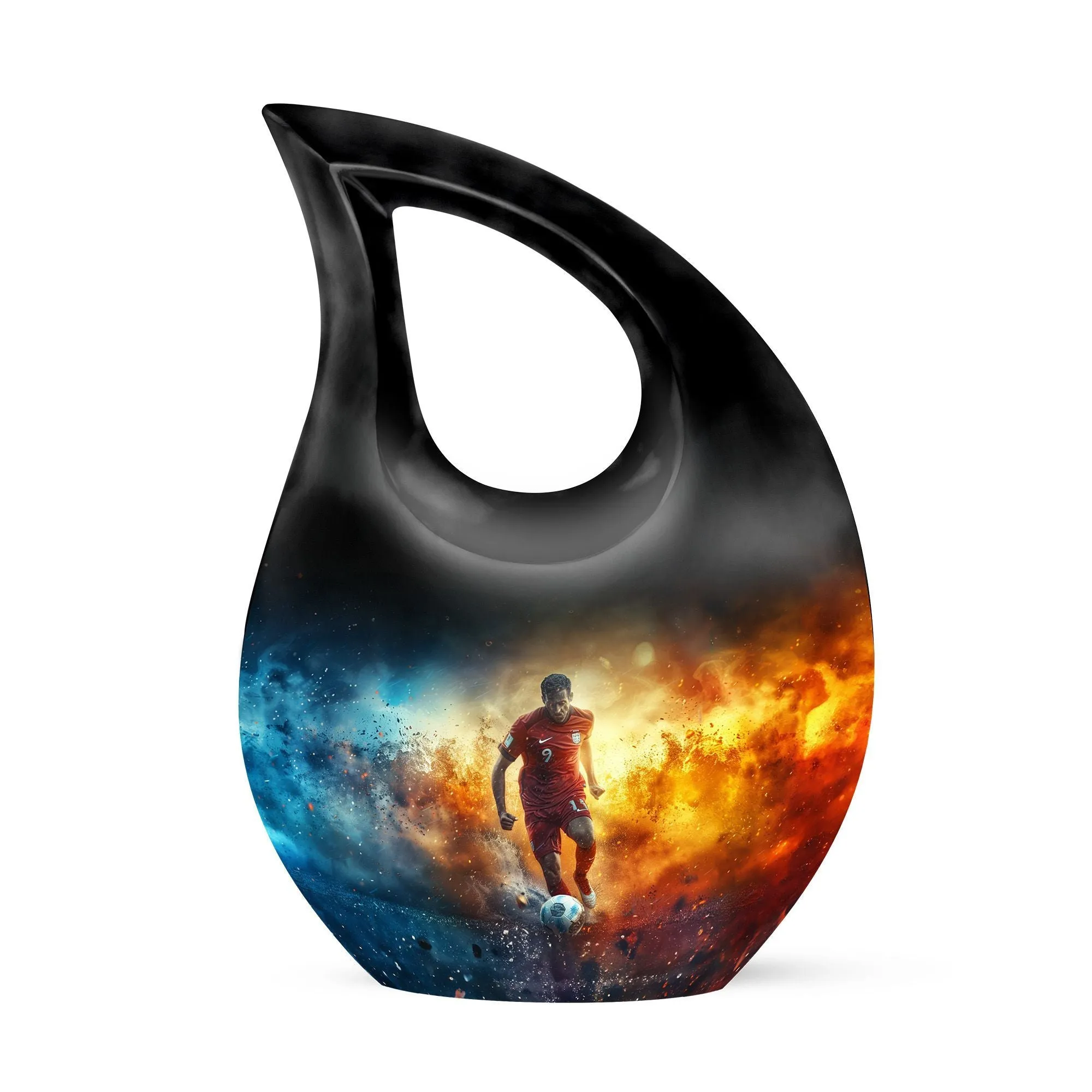 Soccer Passion Tribute: The Unique Dad's Memorial Cremation Urn