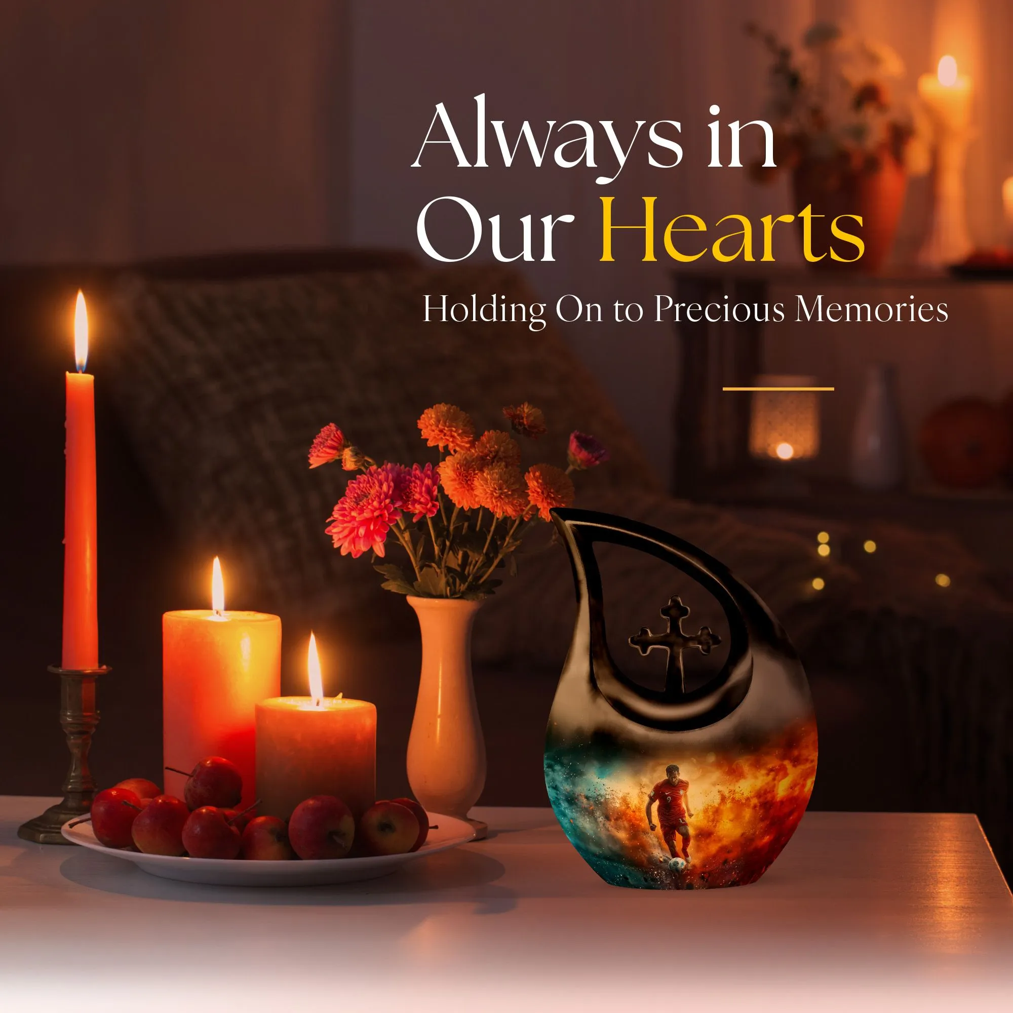 Soccer Passion Tribute: The Unique Dad's Memorial Cremation Urn