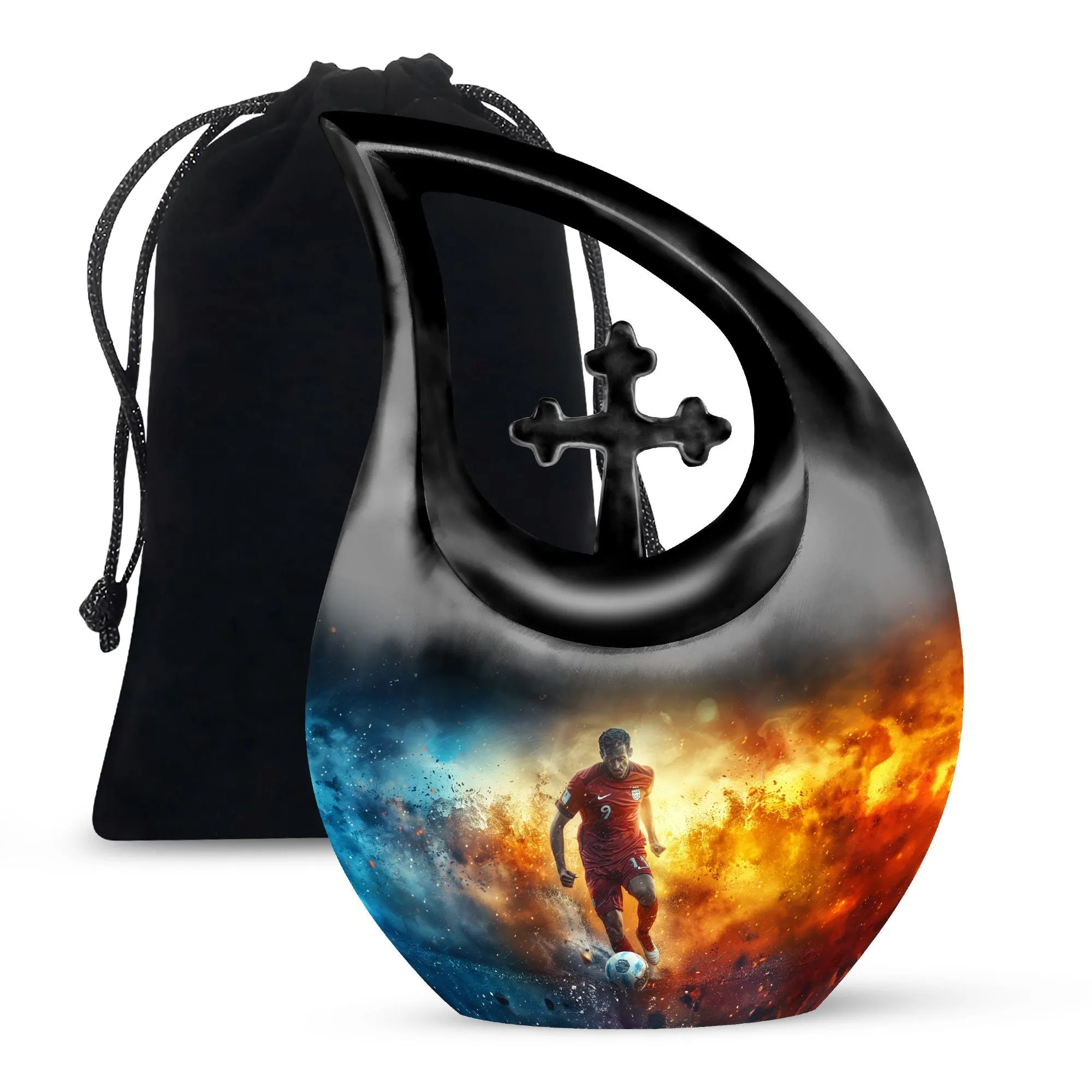Soccer Passion Tribute: The Unique Dad's Memorial Cremation Urn