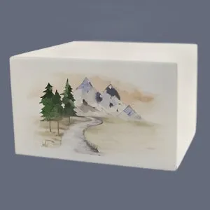 Somerset Mountain Stream, Cremation Urn