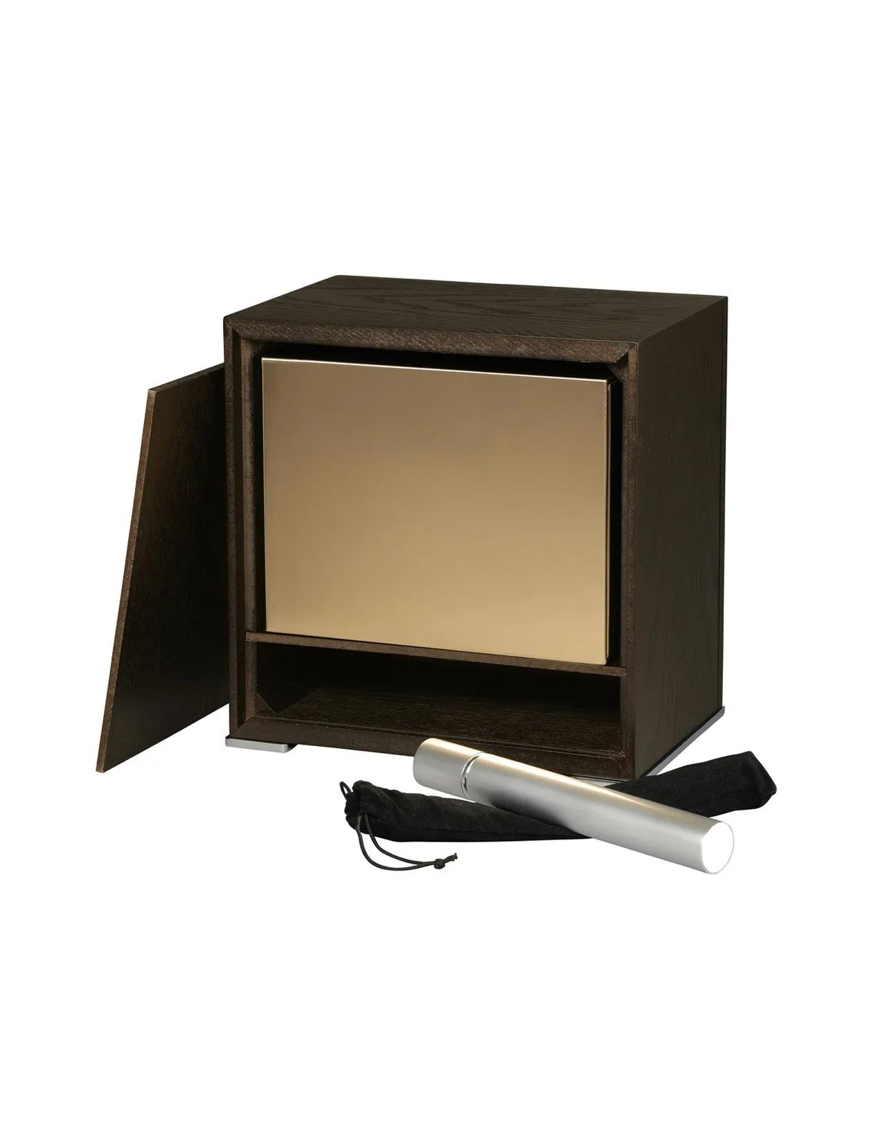 Sophisticate Clock Wood Urn