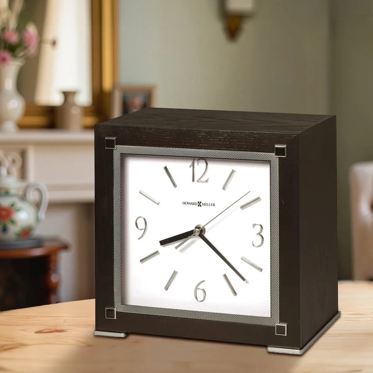 Sophisticate Clock Wood Urn