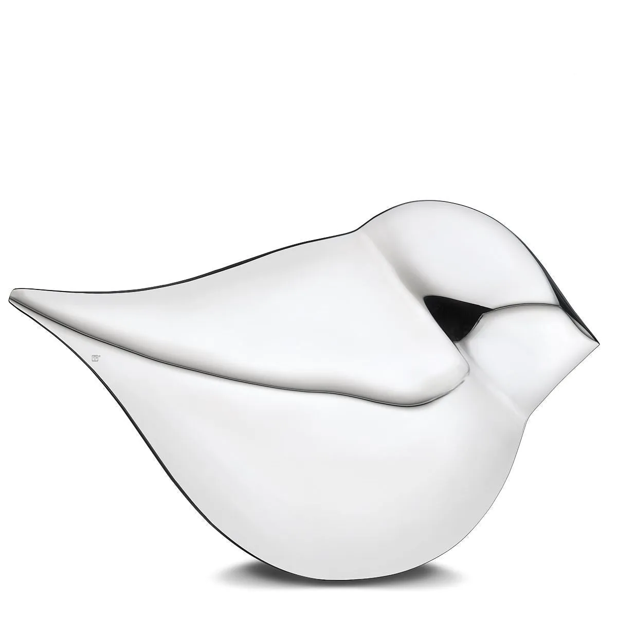 Soul Bird Brass Cremation Urn Sculpture in Silver (Female)