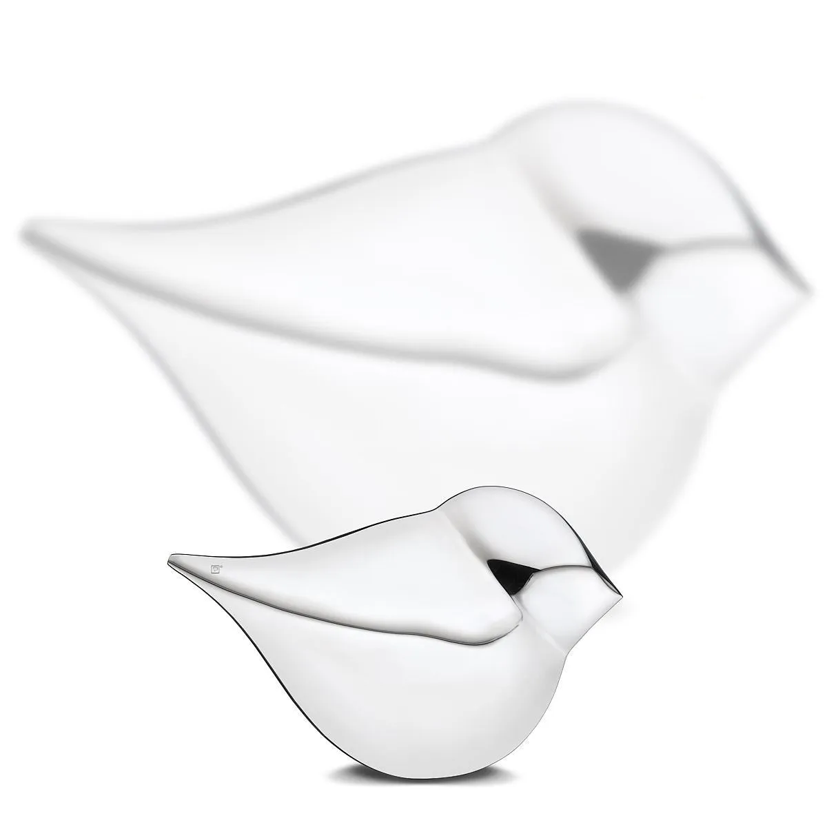 Soul Bird Brass Cremation Urn Sculpture in Silver (Female)
