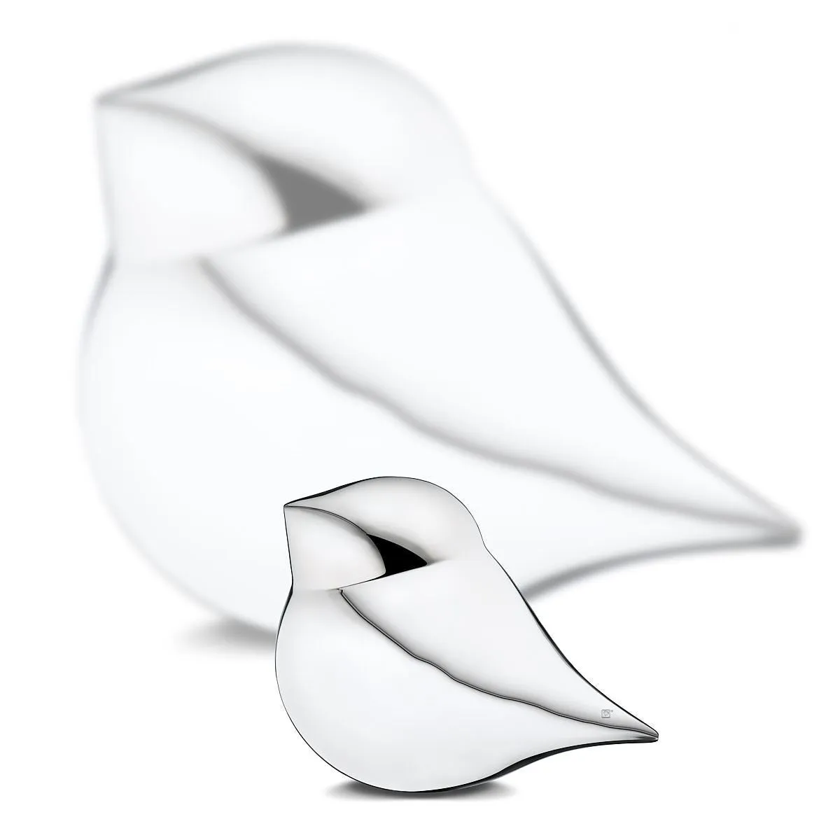 Soul Bird Brass Cremation Urn Sculpture in Silver (Male)