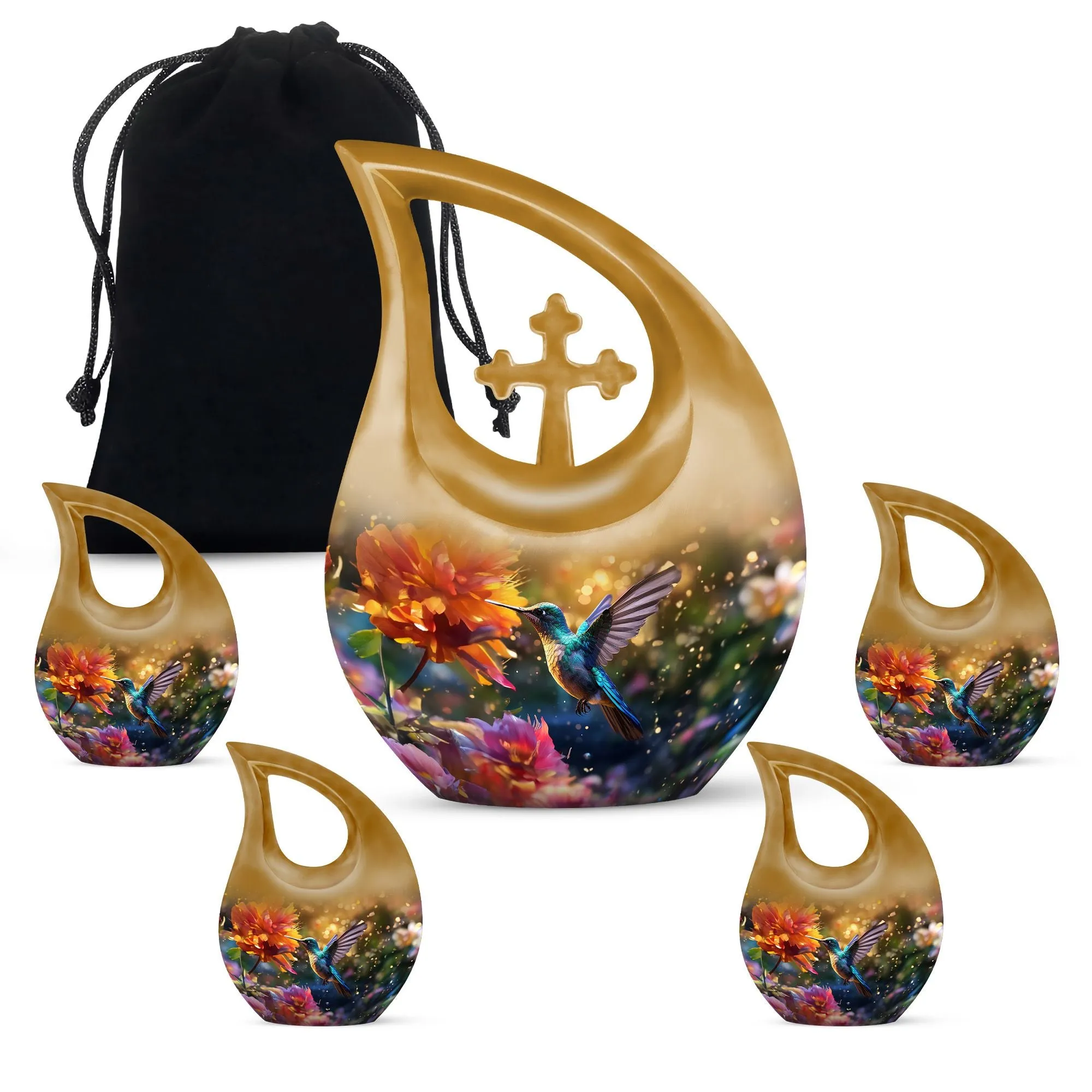 Soulful Harmony - Humming Birds Urn For Lasting Memories