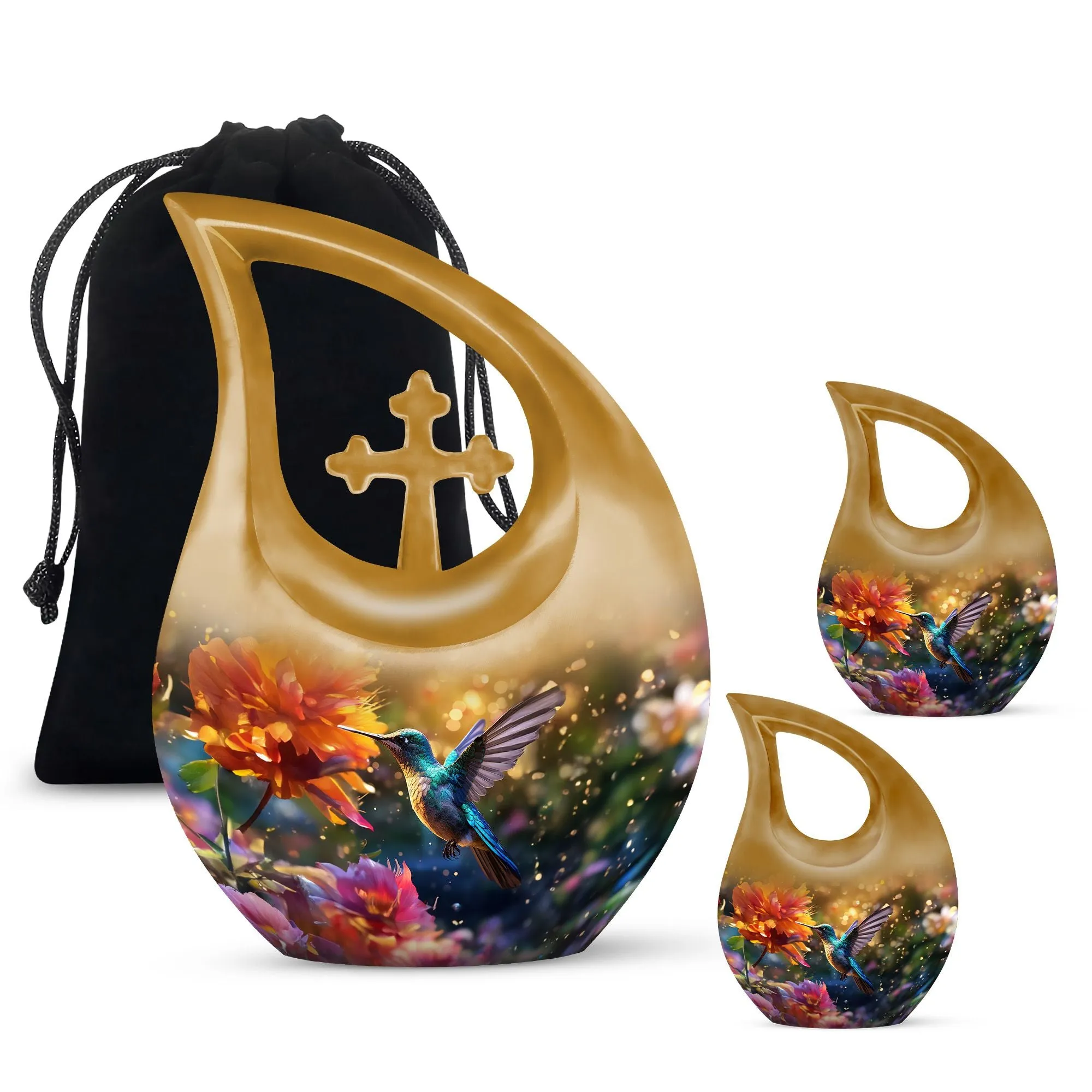 Soulful Harmony - Humming Birds Urn For Lasting Memories