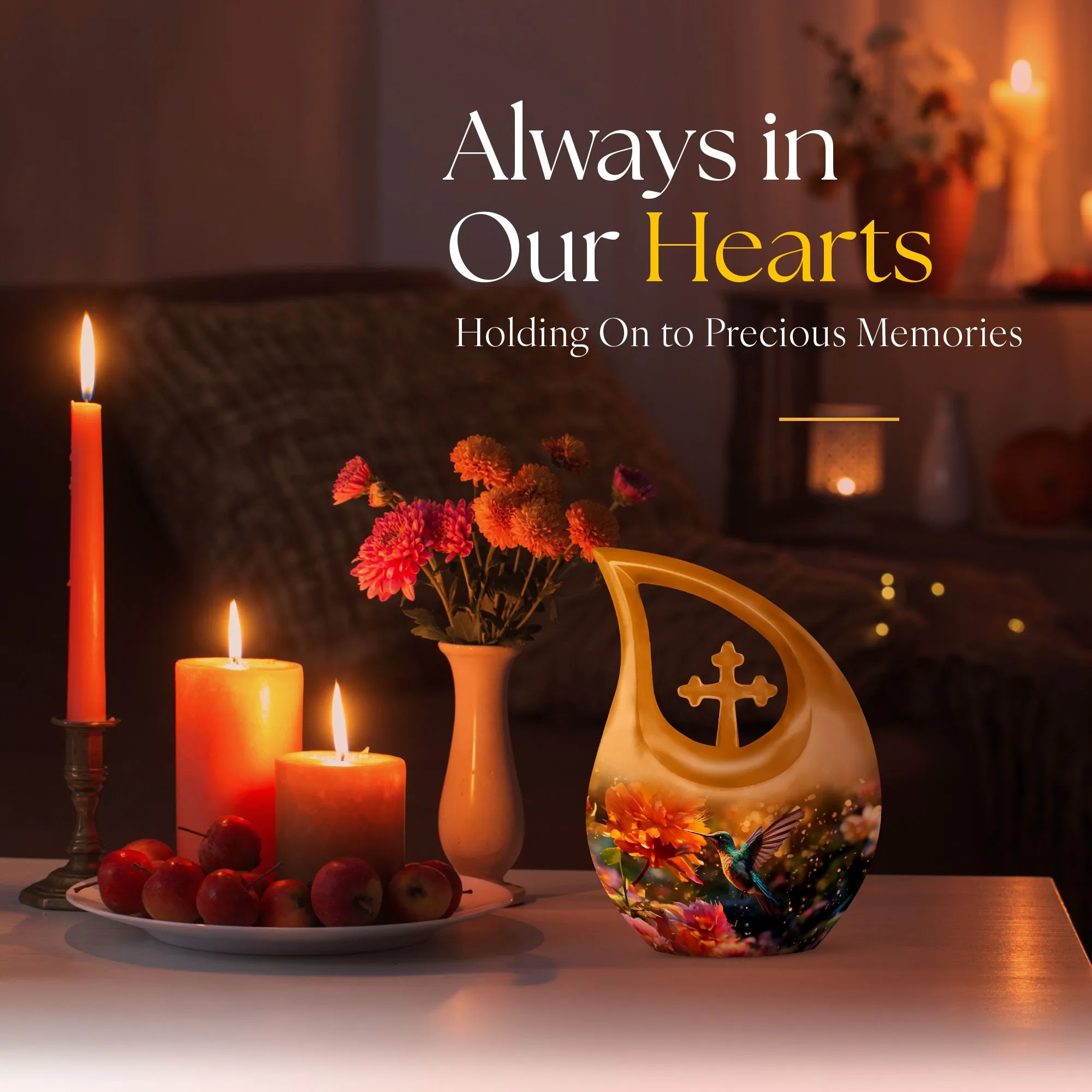 Soulful Harmony - Humming Birds Urn For Lasting Memories