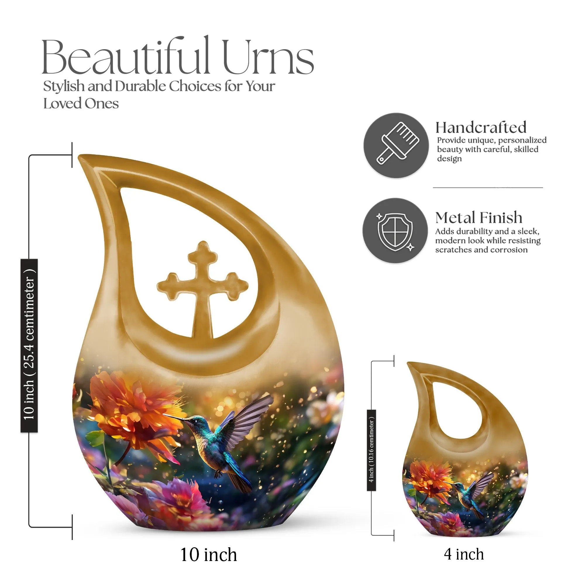 Soulful Harmony - Humming Birds Urn For Lasting Memories