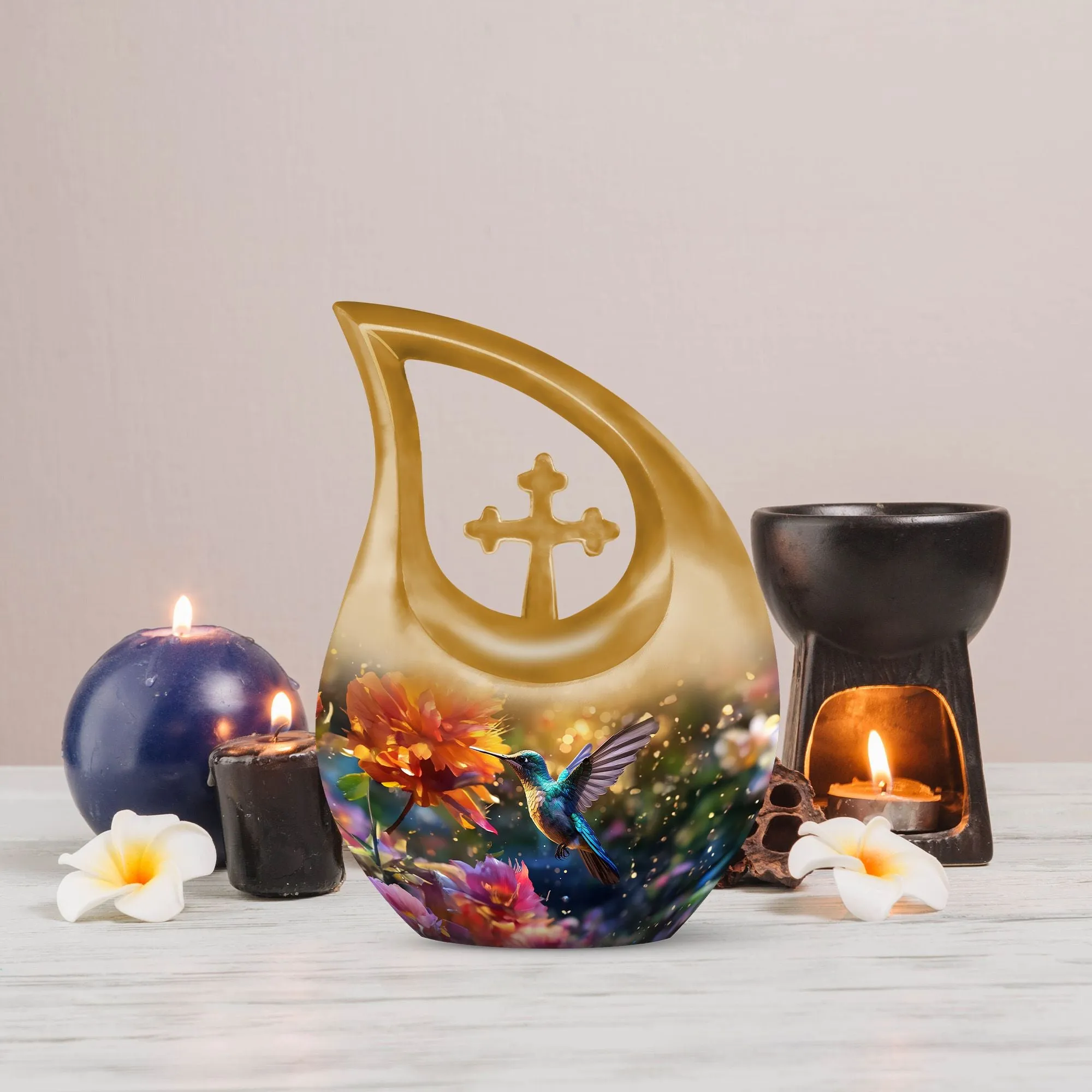 Soulful Harmony - Humming Birds Urn For Lasting Memories