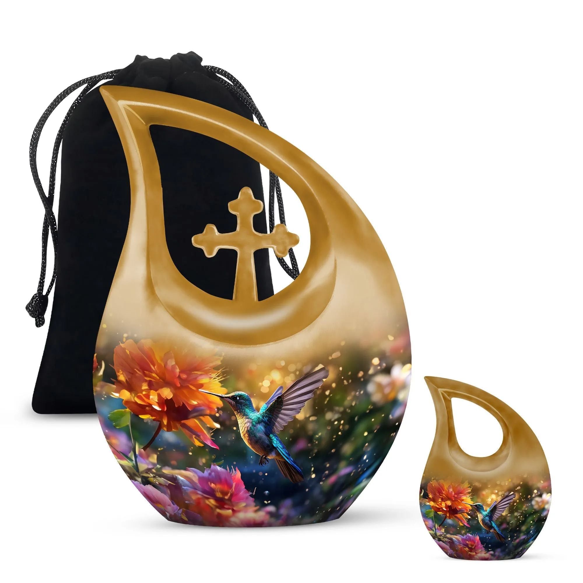 Soulful Harmony - Humming Birds Urn For Lasting Memories