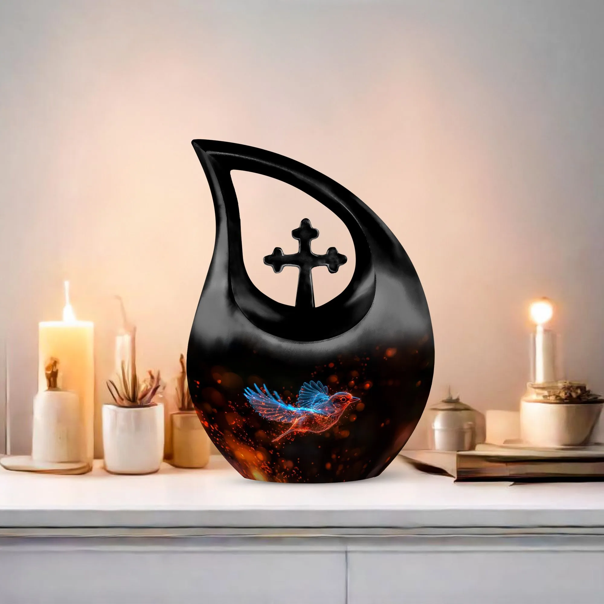 Sparrow Memorial Urn: Affordable Container Cremation Urn