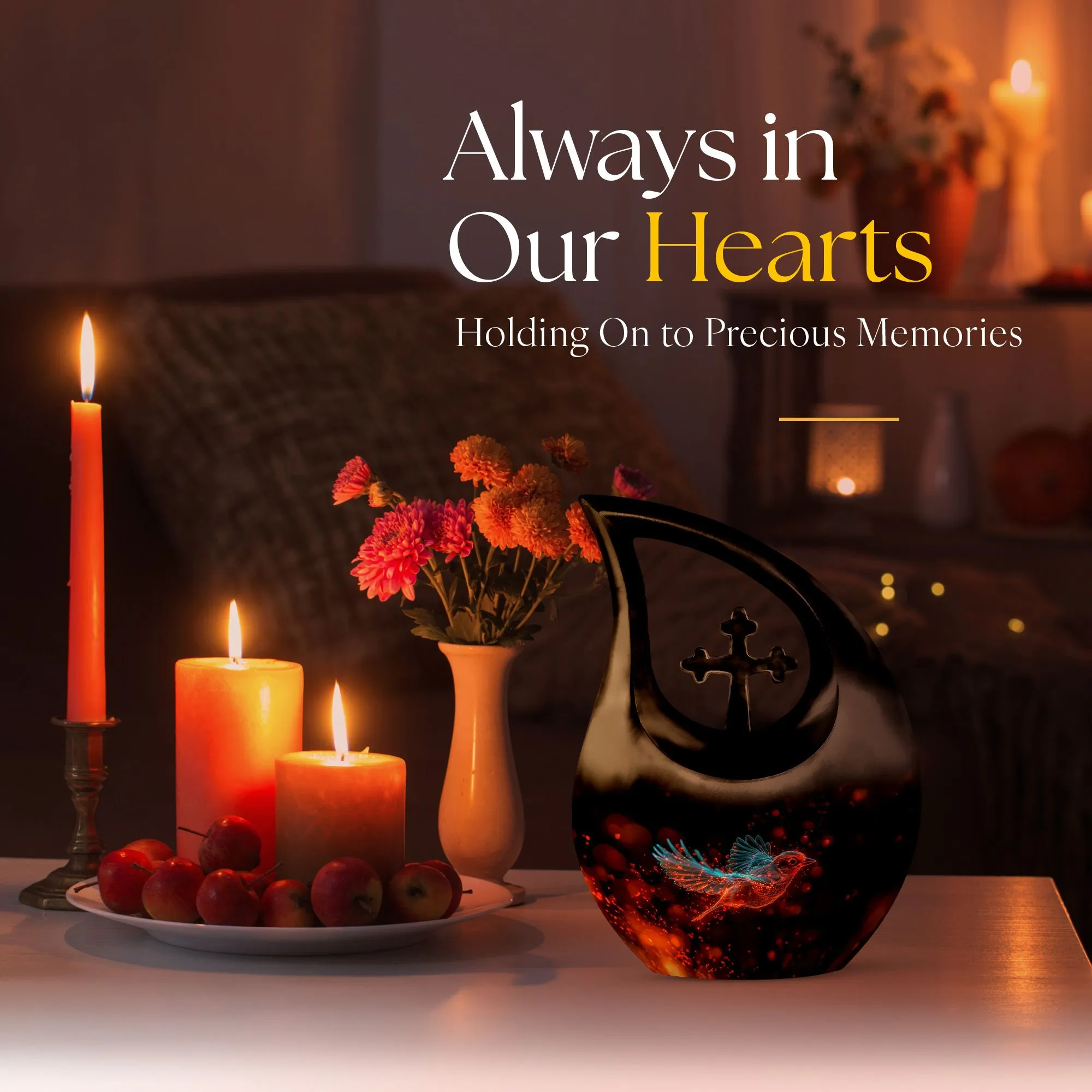Sparrow Memorial Urn: Affordable Container Cremation Urn
