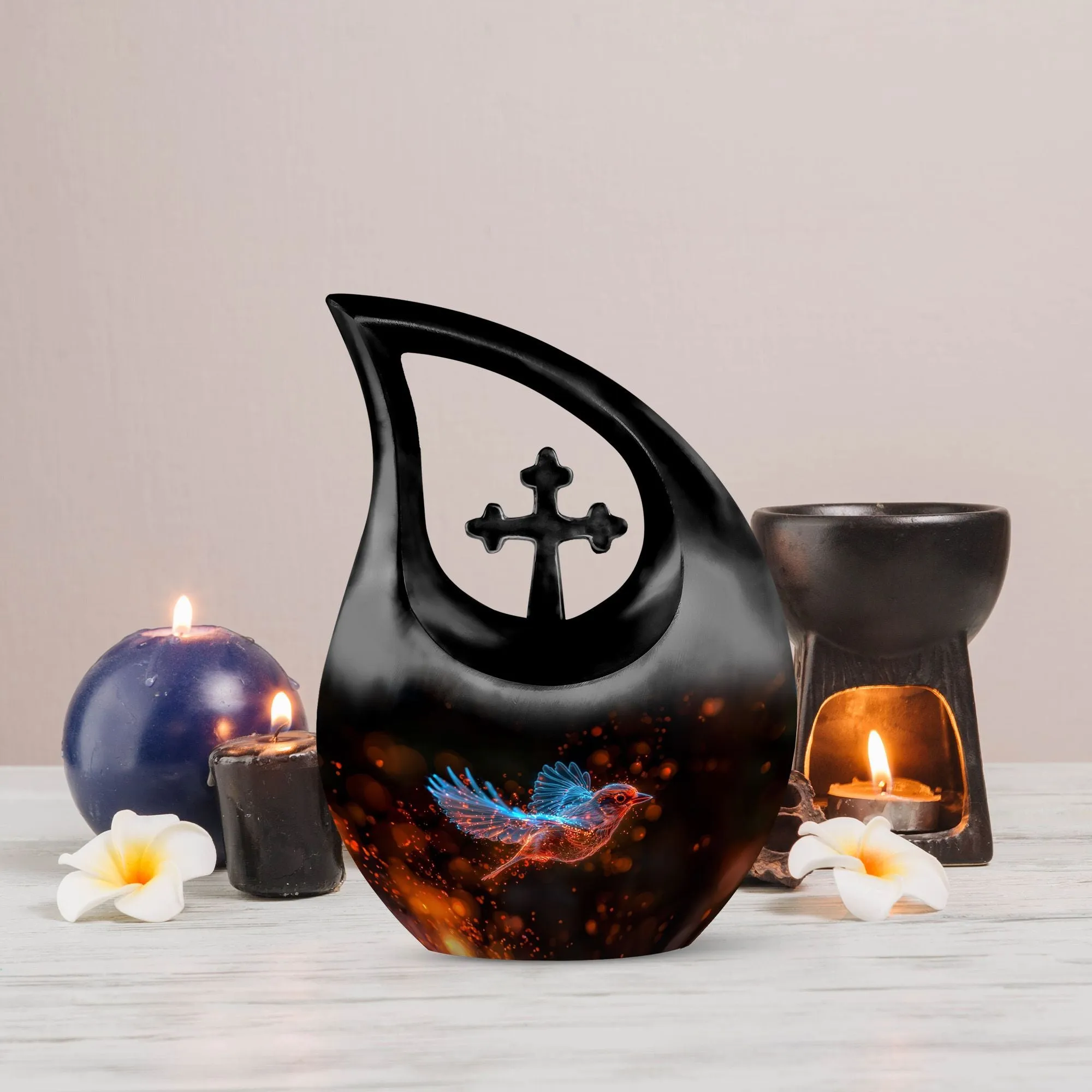 Sparrow Memorial Urn: Affordable Container Cremation Urn