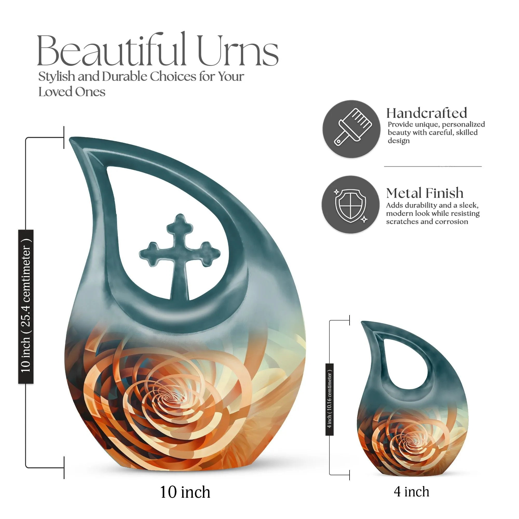 Spiral  Urn -  Memorial Cremation Urn For Ashes