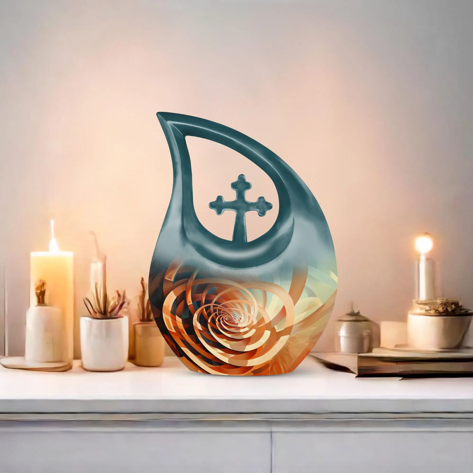Spiral  Urn -  Memorial Cremation Urn For Ashes