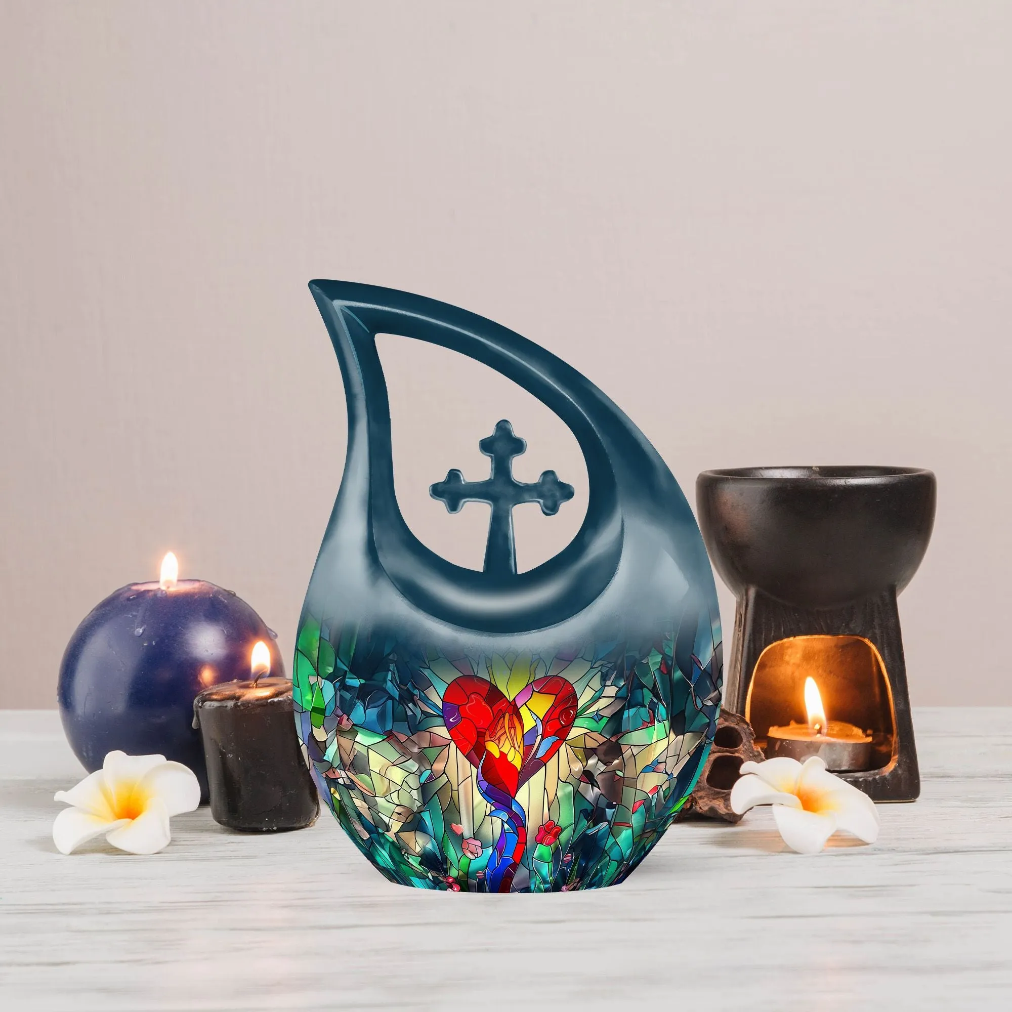 Stained Glass Urn, Affordable Keepsake for Lasting Memories