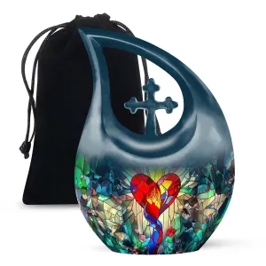 Stained Glass Urn, Affordable Keepsake for Lasting Memories