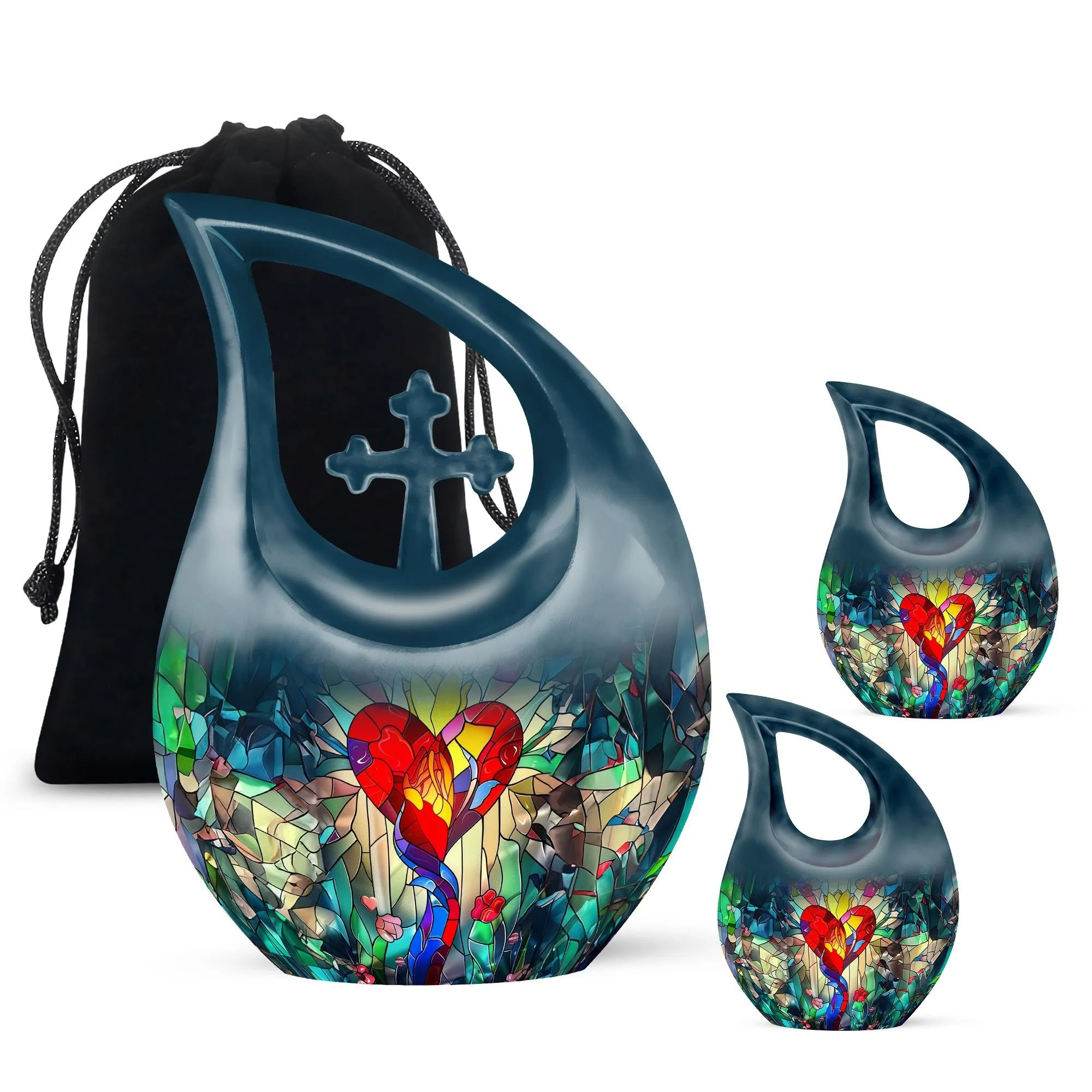 Stained Glass Urn, Affordable Keepsake for Lasting Memories