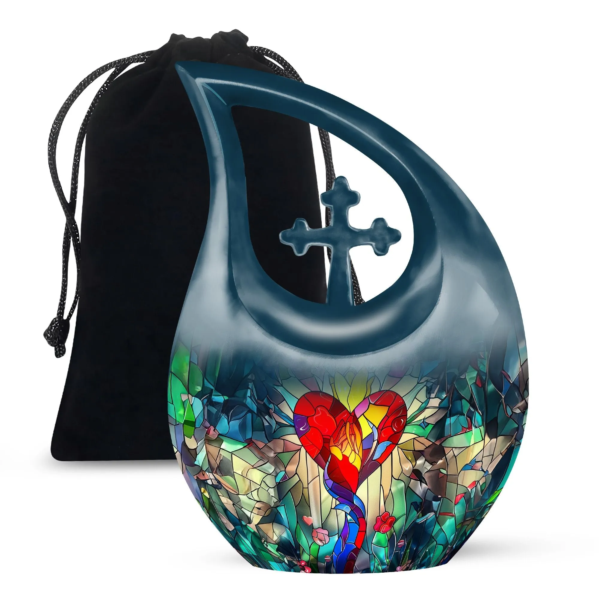 Stained Glass Urn, Affordable Keepsake for Lasting Memories