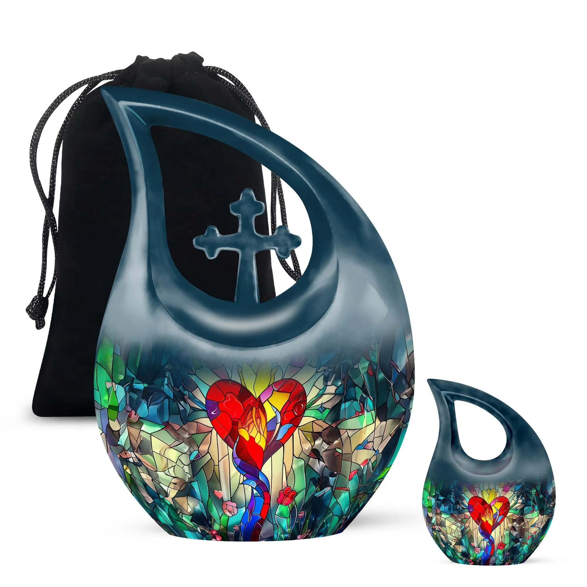 Stained Glass Urn, Affordable Keepsake for Lasting Memories