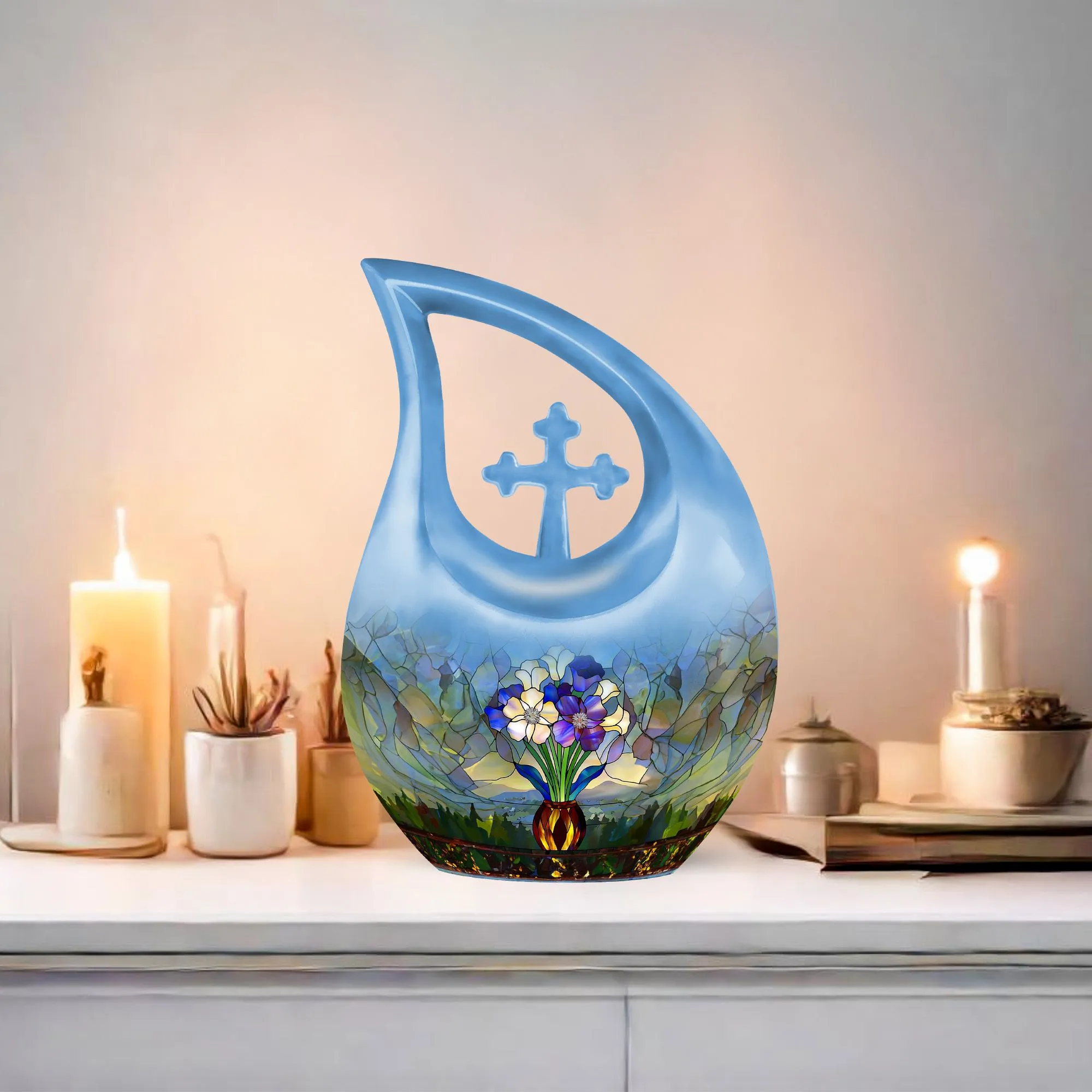 Stained Glass Urn: Premium Memorial Urn for Lasting Remembrance