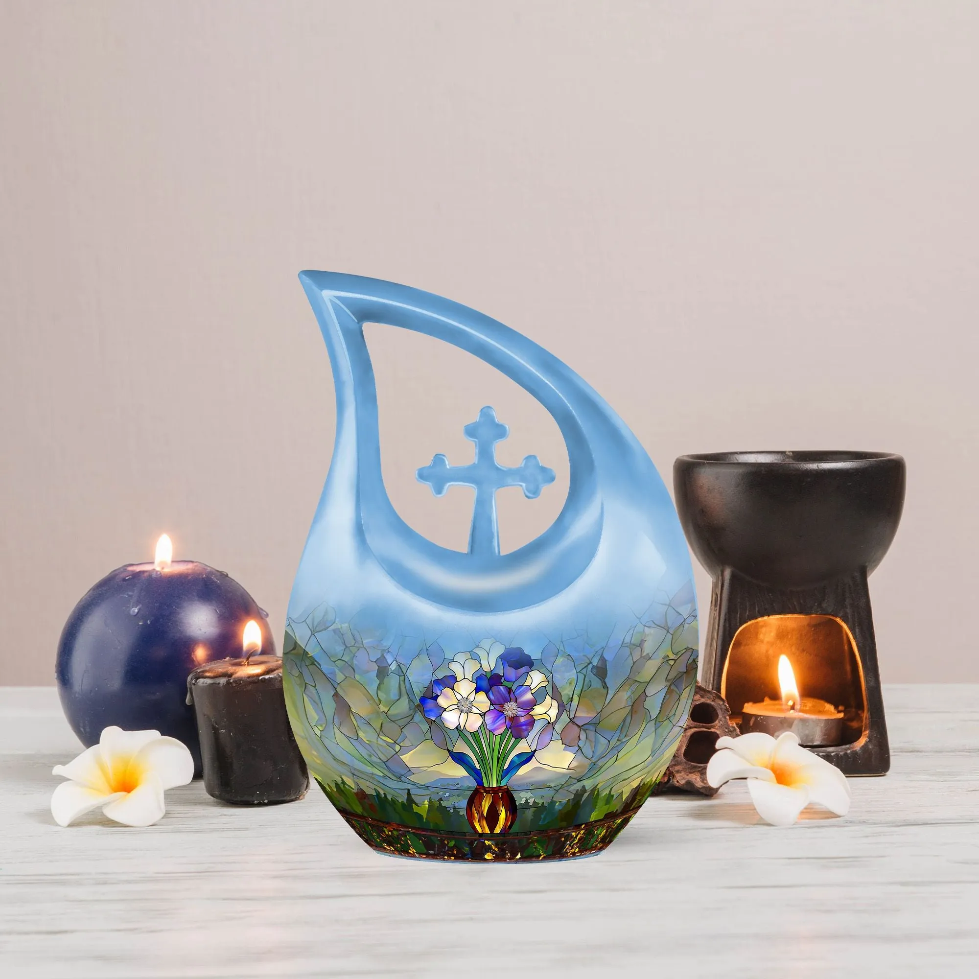 Stained Glass Urn: Premium Memorial Urn for Lasting Remembrance