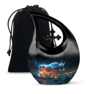 Stellar Taurus Glow Majestic Memorial Urn for Ashes