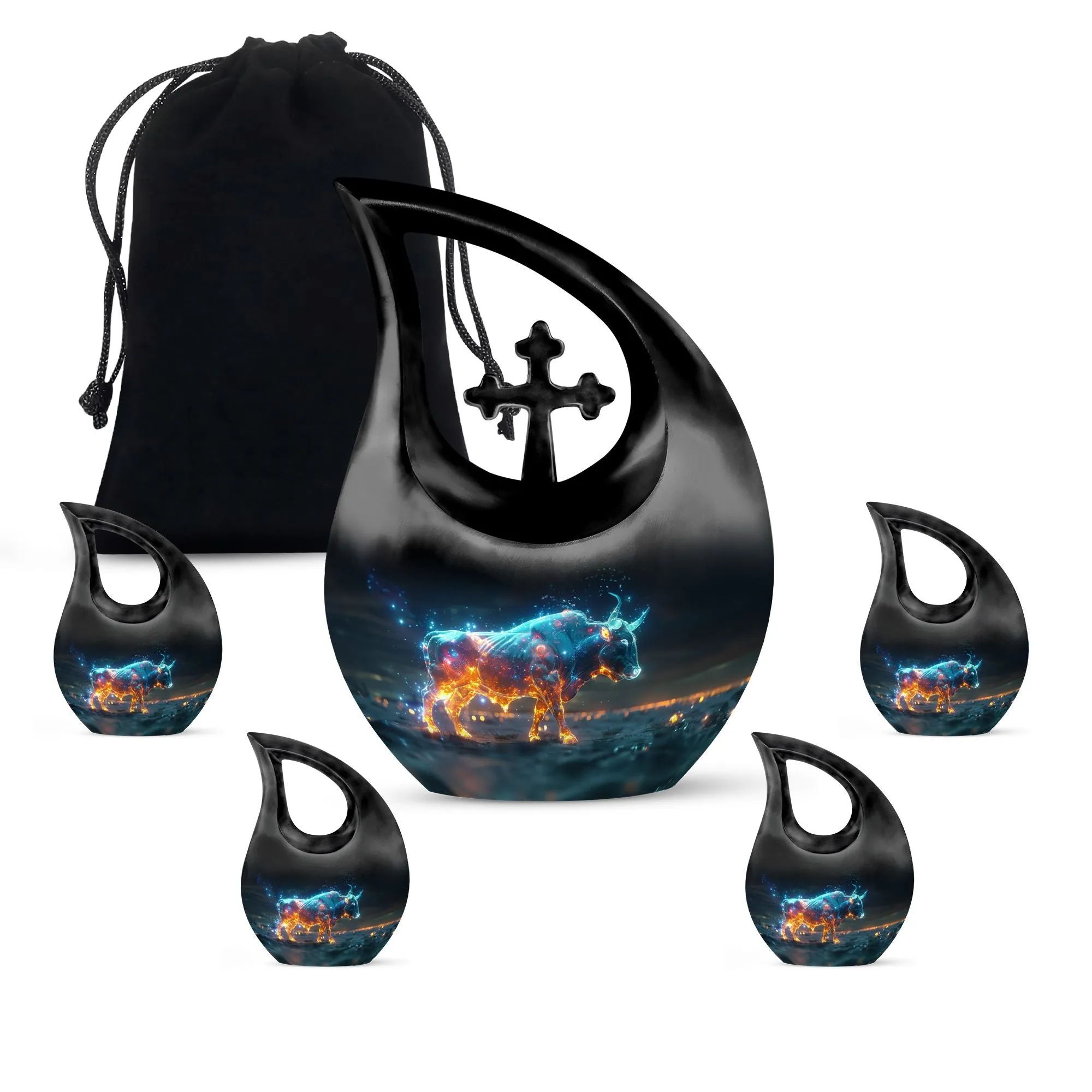 Stellar Taurus Glow Majestic Memorial Urn for Ashes