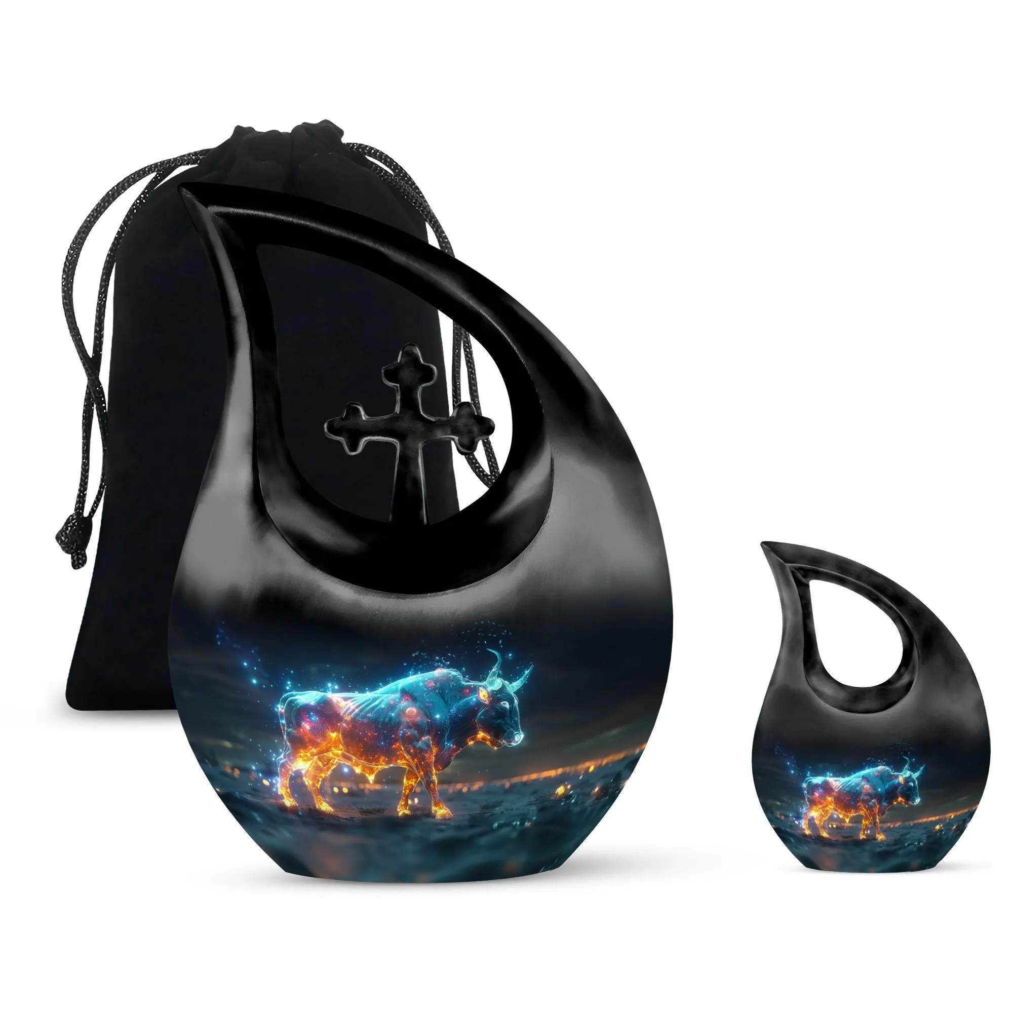 Stellar Taurus Glow Majestic Memorial Urn for Ashes