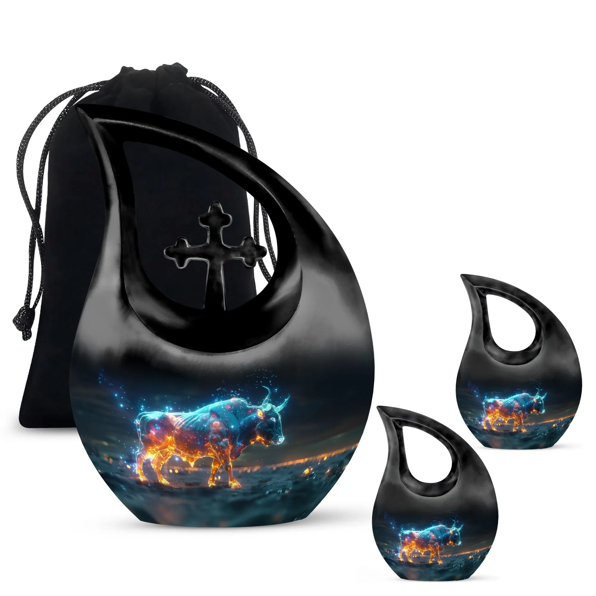 Stellar Taurus Glow Majestic Memorial Urn for Ashes