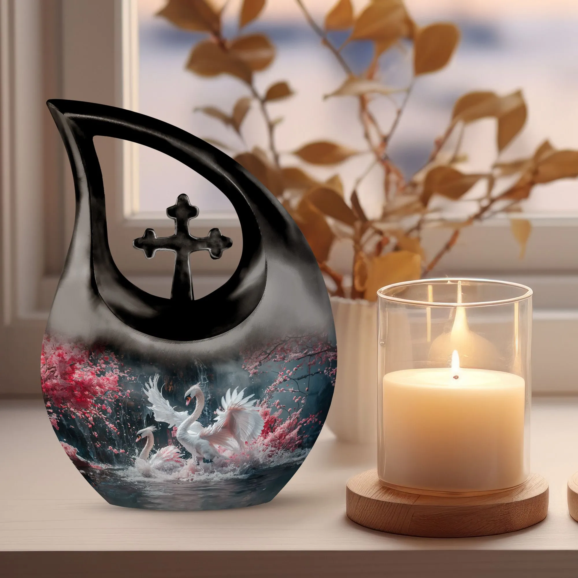 Swan Dance Tribute A Dignified Commemoration Memorial Urn