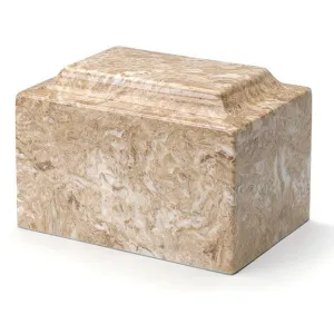 Syrocco Mocha |Cultured Marble Cremation Urn | Quality Urns For Less | Engravable