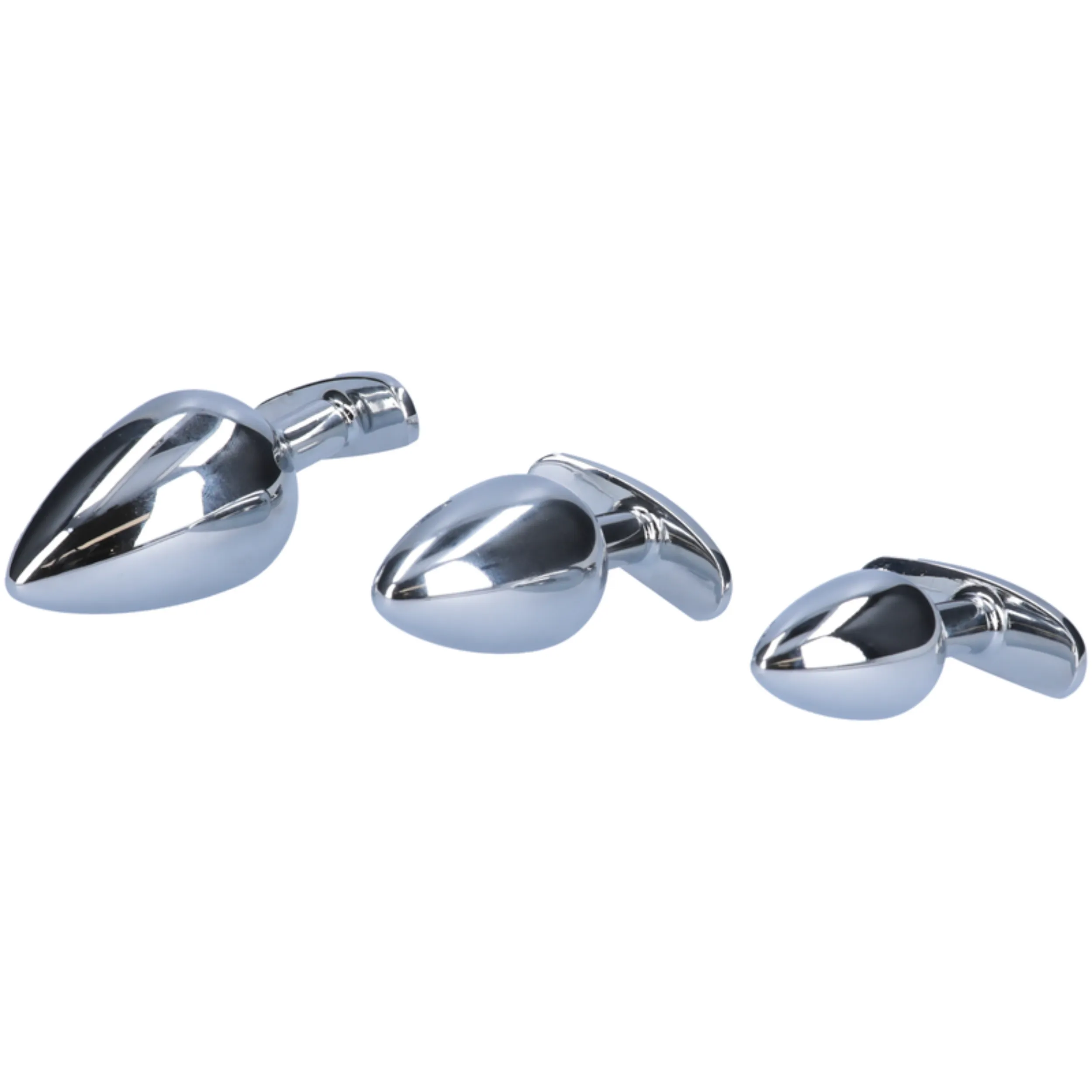 Tapered Metal Butt Plug with Jewel & Detachable Screw Plug - Available in 3 Sizes!